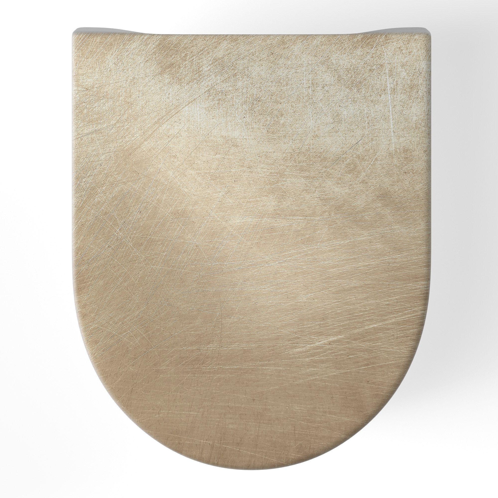 DEQORI WC-Sitz 'Goldener Schleiflook', WC Toilettensitz bedruckt Klobrille Toilettendeckel Motiv WC-Brille