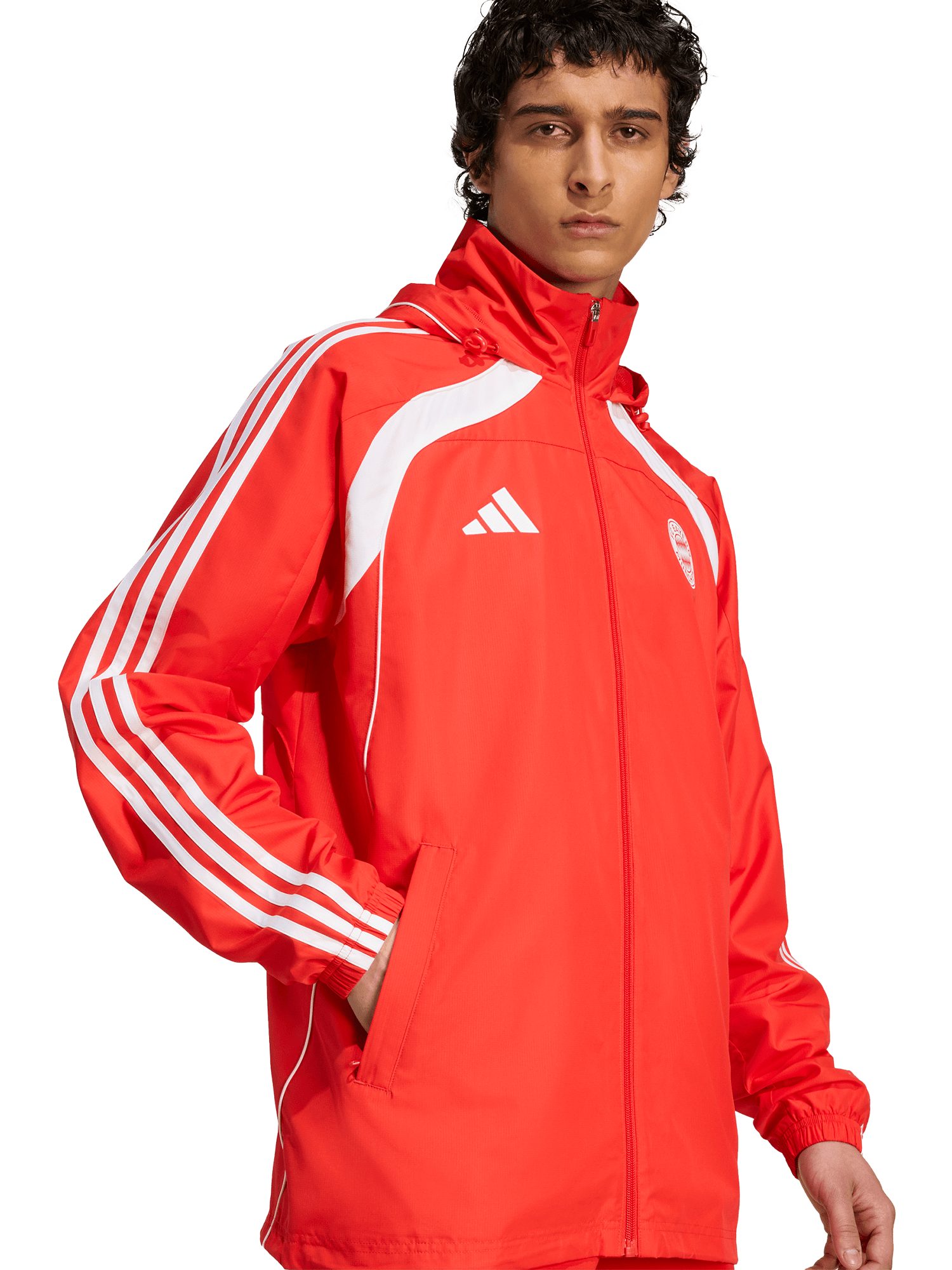 adidas Performance Regenjacke FC Bayern München, Windbreaker Urban Purist, Herren, Rot