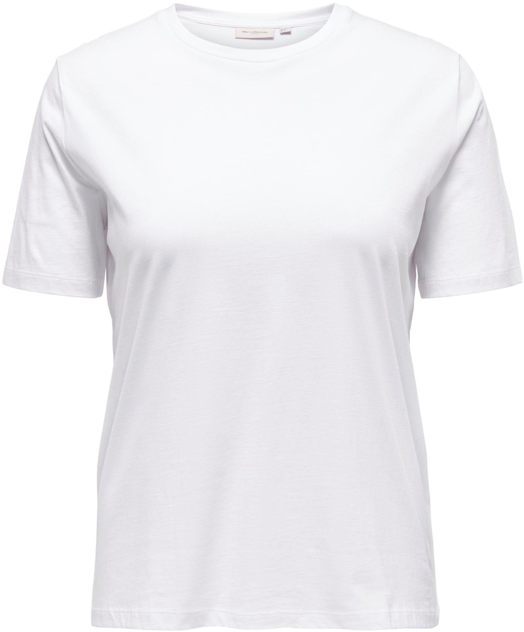 ONLY CARMAKOMA Kurzarmshirt CARONLY S/S TEE JRS NP White | T-Shirts