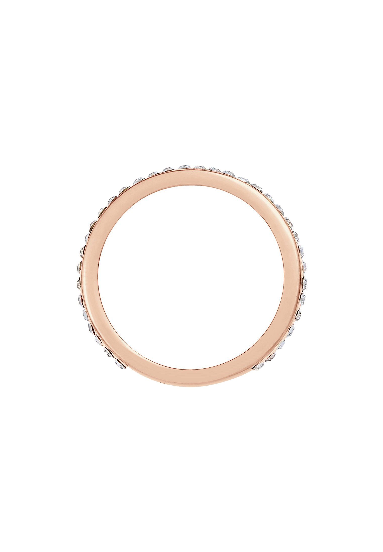 Elli Fingerring Bandring 925 Silber vergoldet, mit Kristallen von Swarovski® – Bild 3 von 4