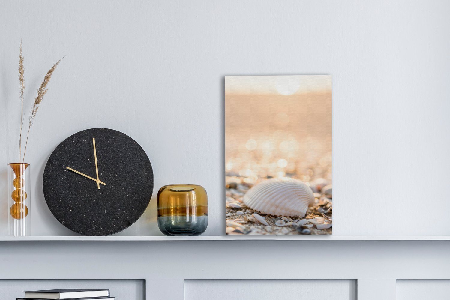 OneMillionCanvasses® Leinwandbild Muscheln - Weiß - Strand - Sommer, Fotodr günstig online kaufen