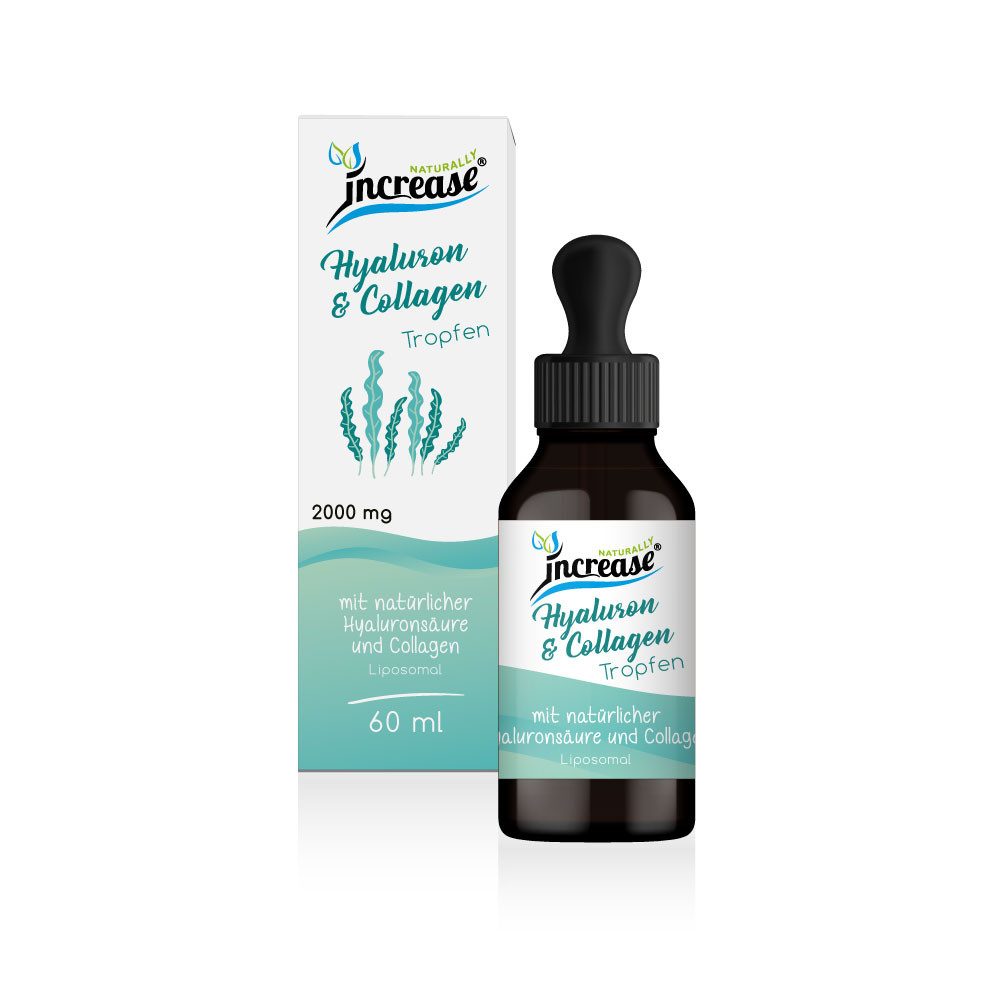 increase NATURALLY Liposomales Hyaluron & Collagen - 2000mg pro Tag Tropfen, 60 ml