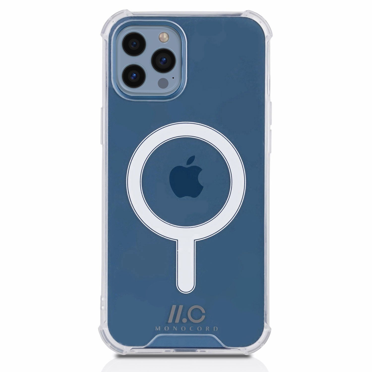 MONOCORD Handyhülle »MagSafe-Case für iPhone 13 Pro Hülle mit Magneten« 6.1  Zoll, Kompatibel mit Magsafe Charger MHXH3ZM/A und MHXF3ZM/A
