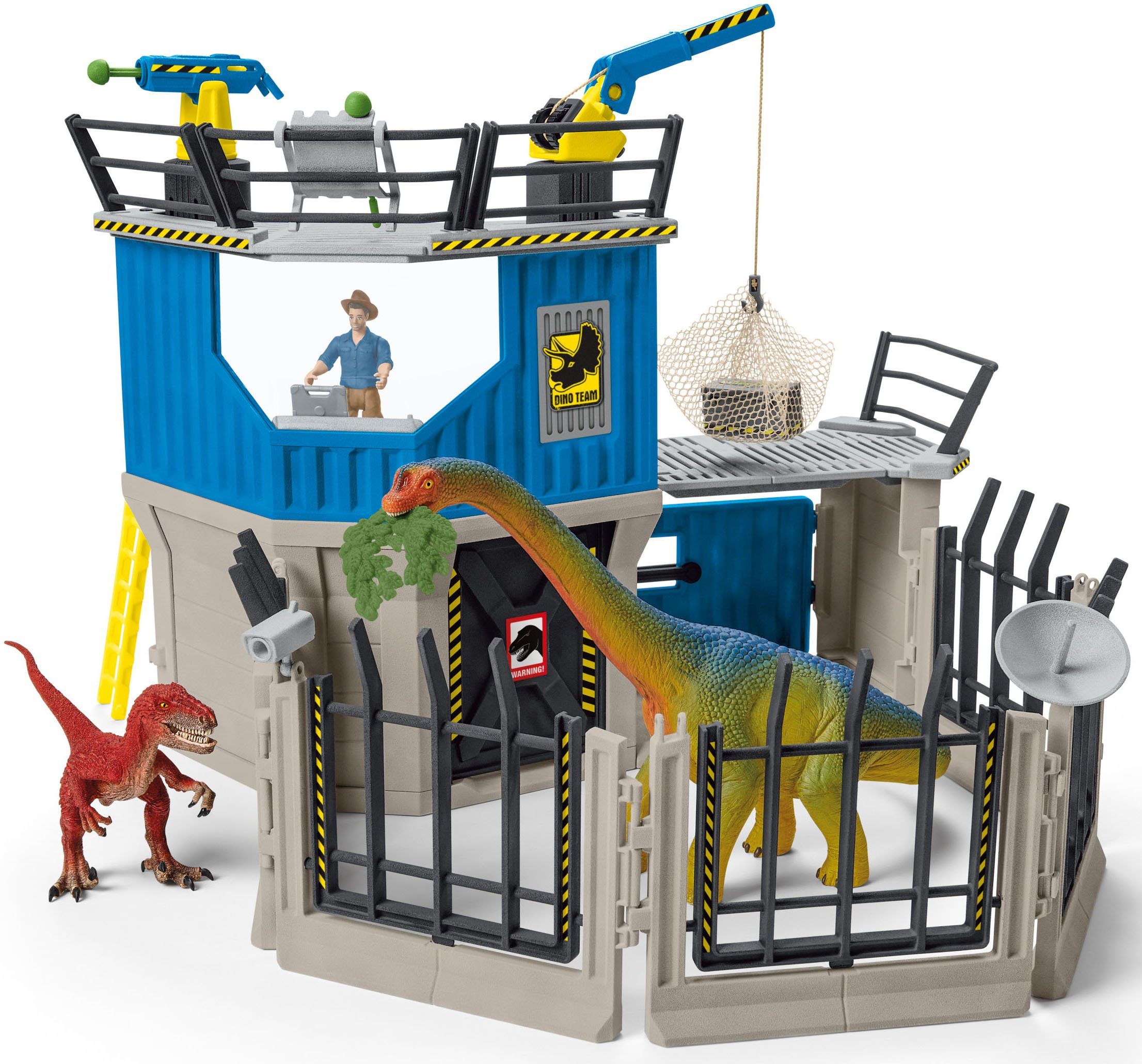Schleich® Spielwelt DINOSAURS, Große Dino-Forschungsstation (41462), (Set), Made in Germany