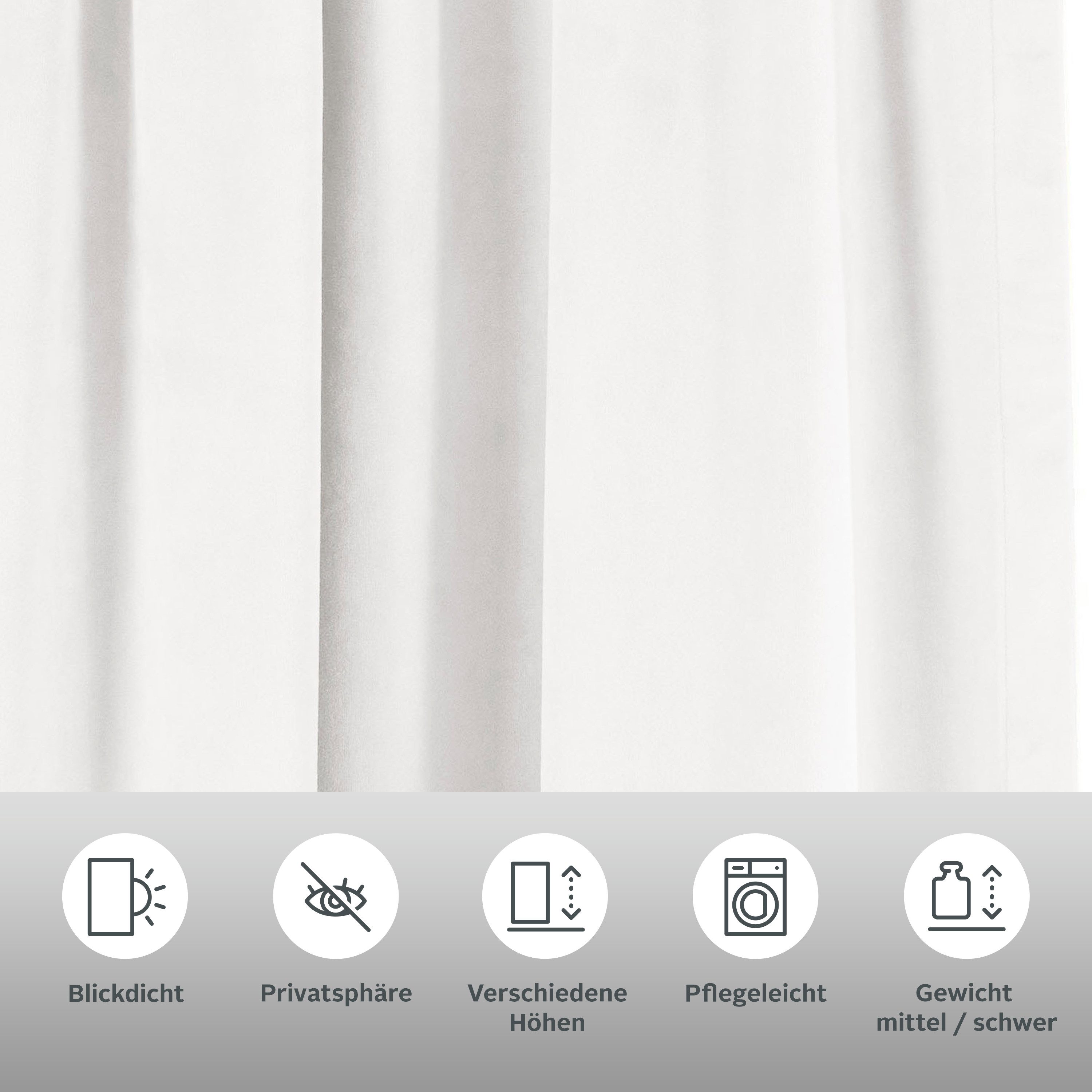 LeGer Home by Lena Gercke Vorhang Samt Ladina (1 St), Stangendurchzug, blic günstig online kaufen