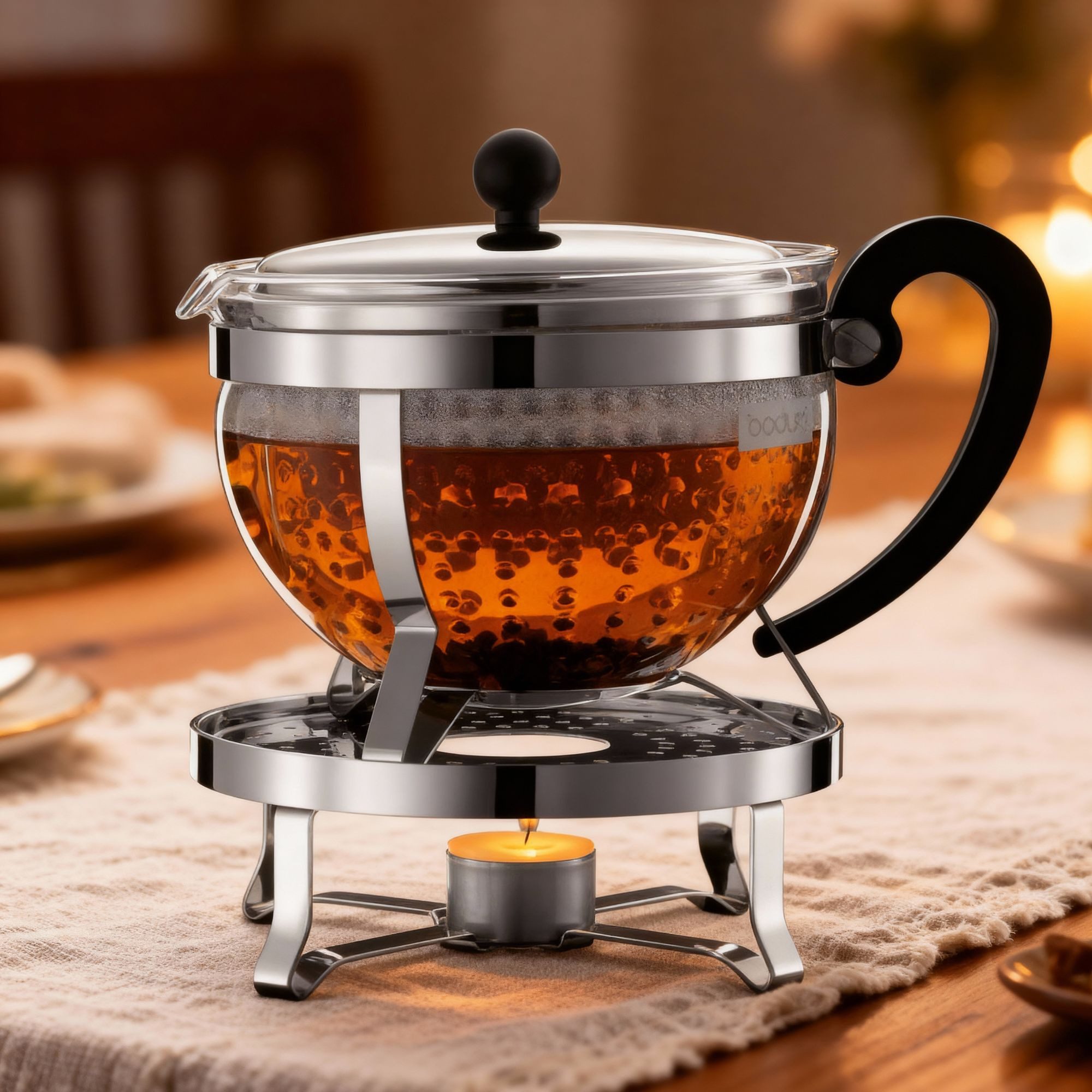 Bodum Teestövchen Bodum 1902-16 Chambord Rechaud Stövchen Edelstahl