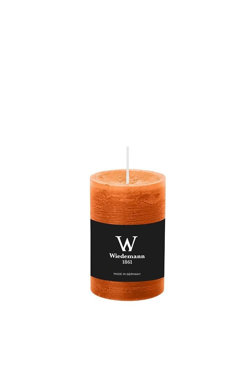 INNA-Glas Stumpenkerze Votivkerze Aurora, orange, 9cm, Ø 5,8cm, 30h - Made in Germany