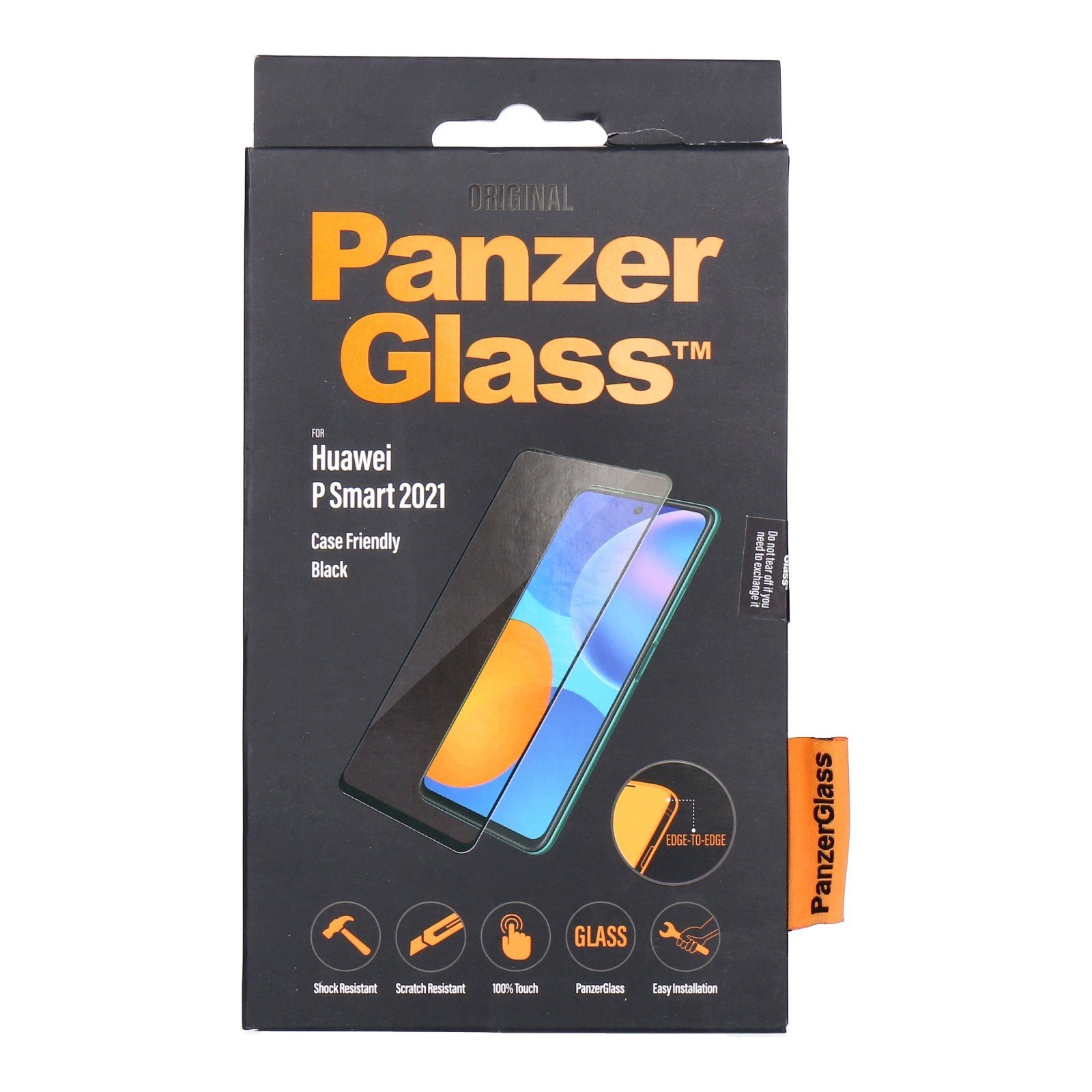 Schutzfolie Huawei P Smart 2021 case friendly schwarz