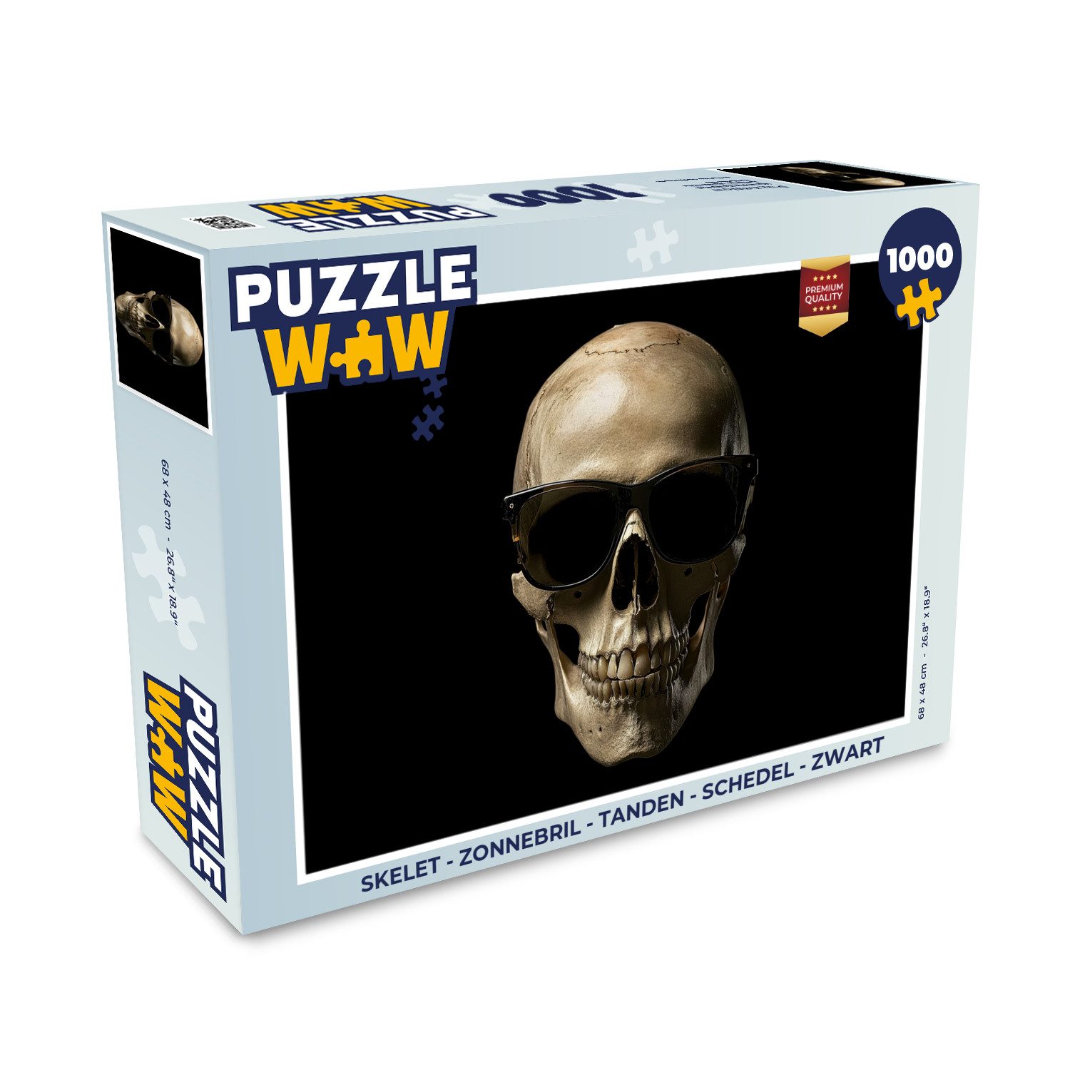 MuchoWow Puzzle Skelett - Sonnenbrille - günstig online kaufen