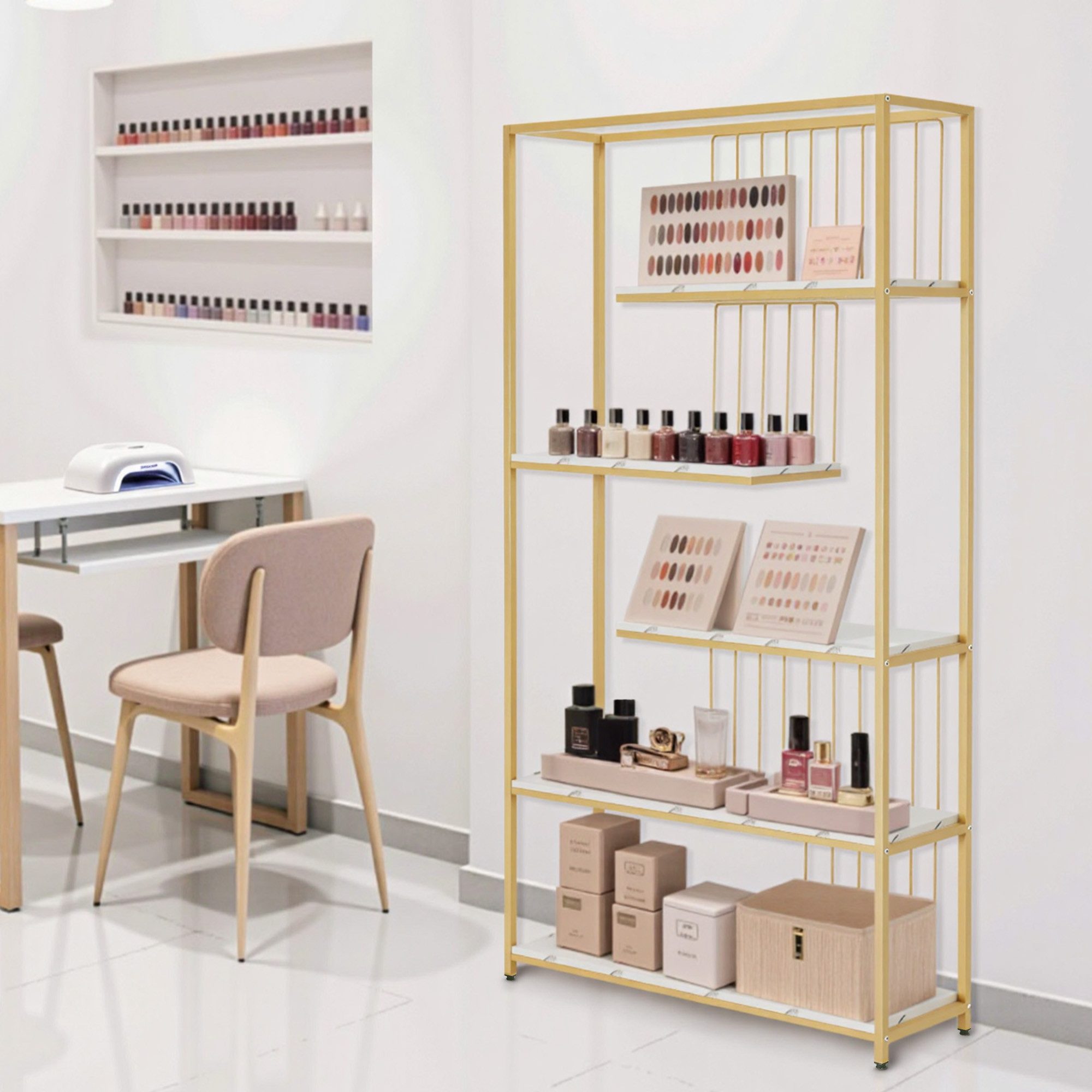 Barberpub Bücherregal BarberPub Bücherregal, Standregal mit 5 Ebenen, Büror günstig online kaufen