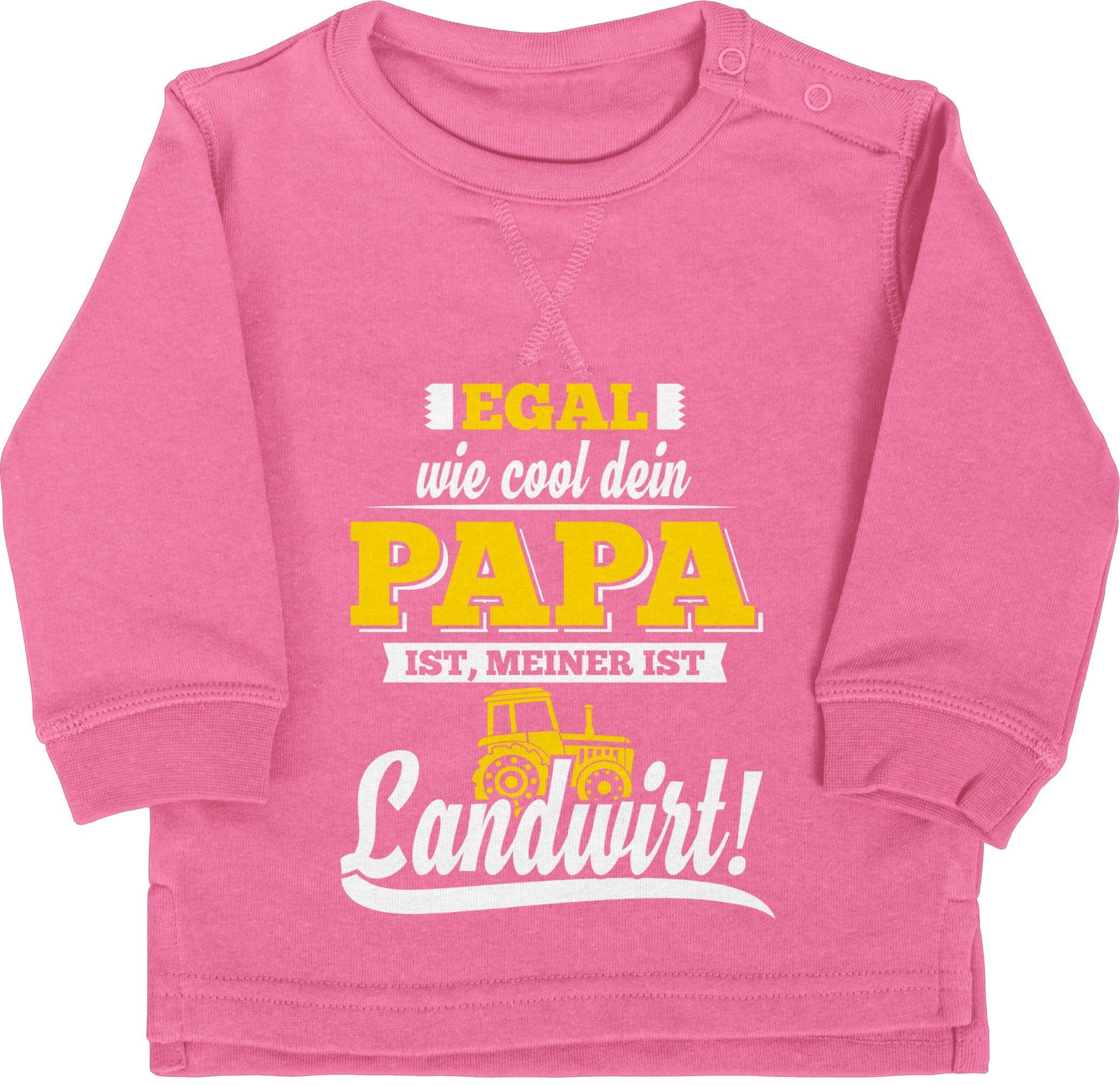 Shirtracer Sweatshirt »Egal wie Cool dein Papa meiner ist Landwirt -  Statement Sprüche Baby - Baby Pullover« babykleidung spruche - babypullover  sprüchen - baby pullover papa online kaufen | OTTO