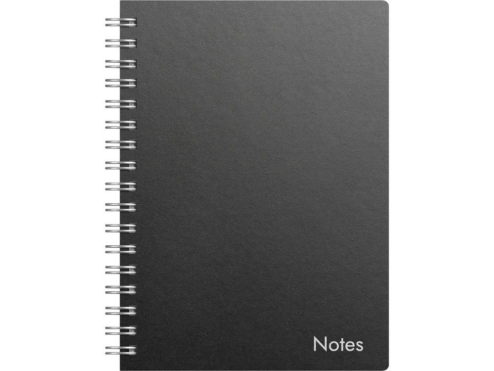 Burde Notizblock Burde Spiralnotizbuch A6, schwarz