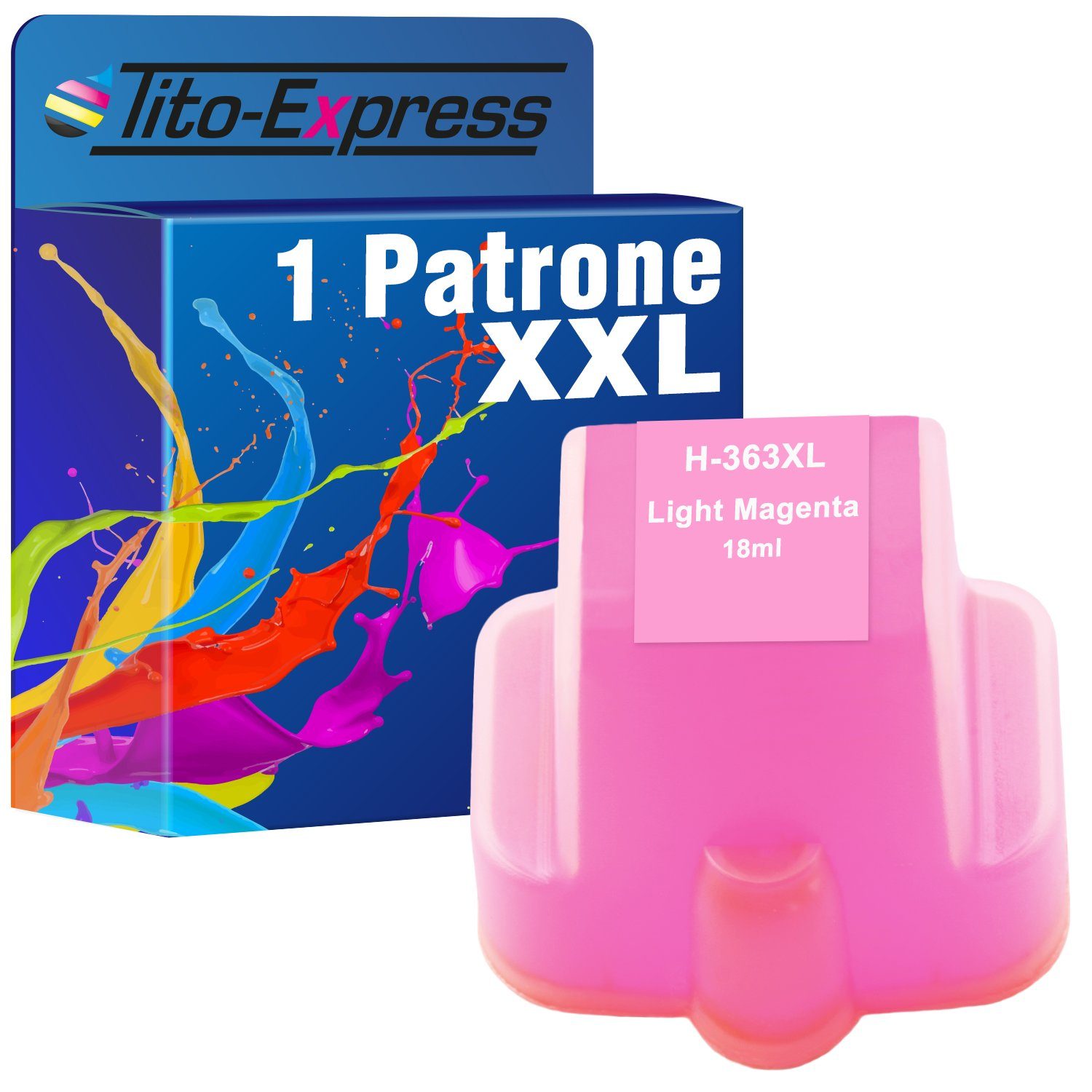 Tito-Express ersetzt HP 363 XL 363XL Light Magenta Tintenpatrone (für Photosmart 8250 C5150 C5180 C6180 C6280 C7180 C7280 C8180 D6160)