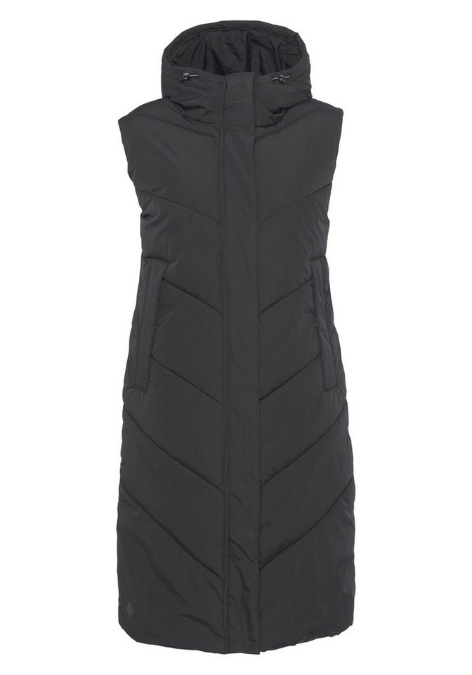 Ragwear Steppweste SUMINIKA VEST Winterweste in Longform