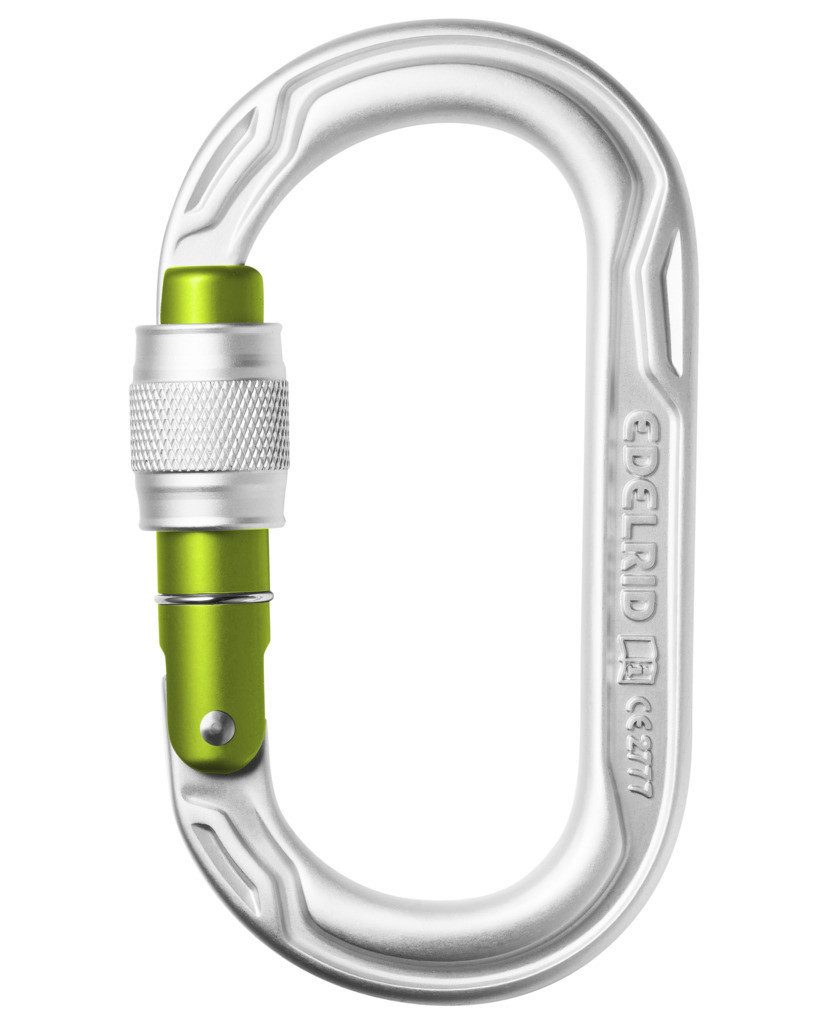Edelrid Karabiner Oval Power 2500 Screw - Verschlusskarabiner - silver