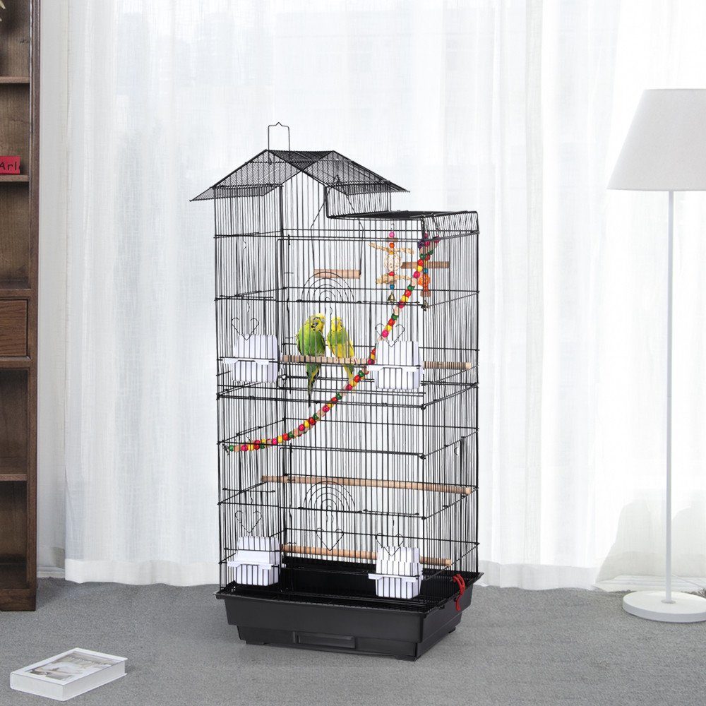 Yaheetech Vogelkäfig, Vogelvoliere mit Vogelspielzeuge Käfigspielzeug günstig online kaufen