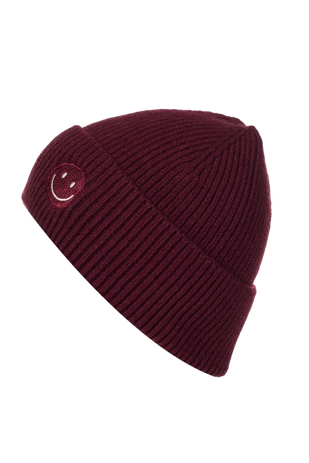 Faera Strickmütze Mit Smiley, Rippenstrick, weiches Tragegefühl (1-St., mod günstig online kaufen