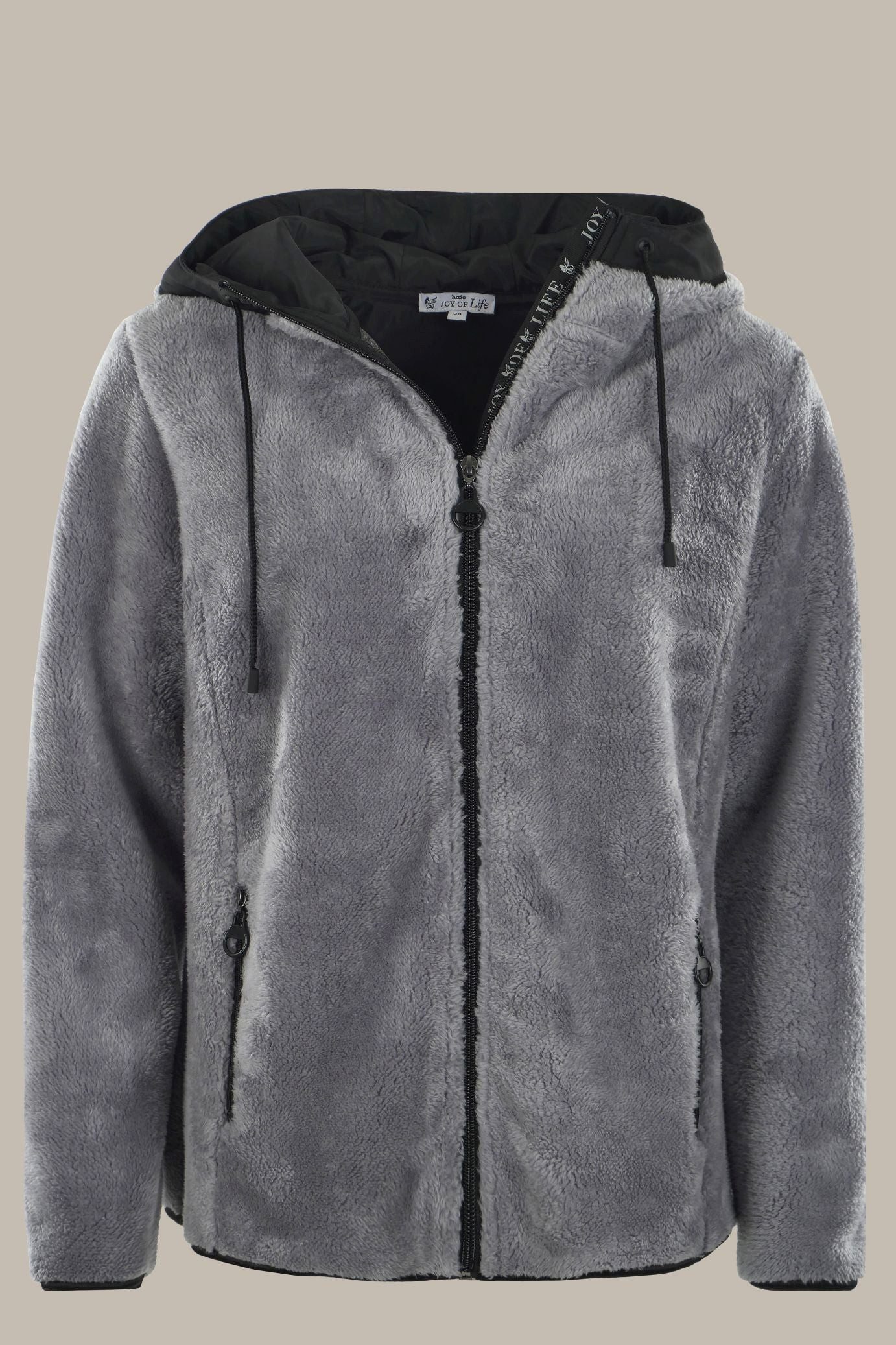 Hajo Plüschjacke Damen Teddyjacke mit Kapuze günstig online kaufen