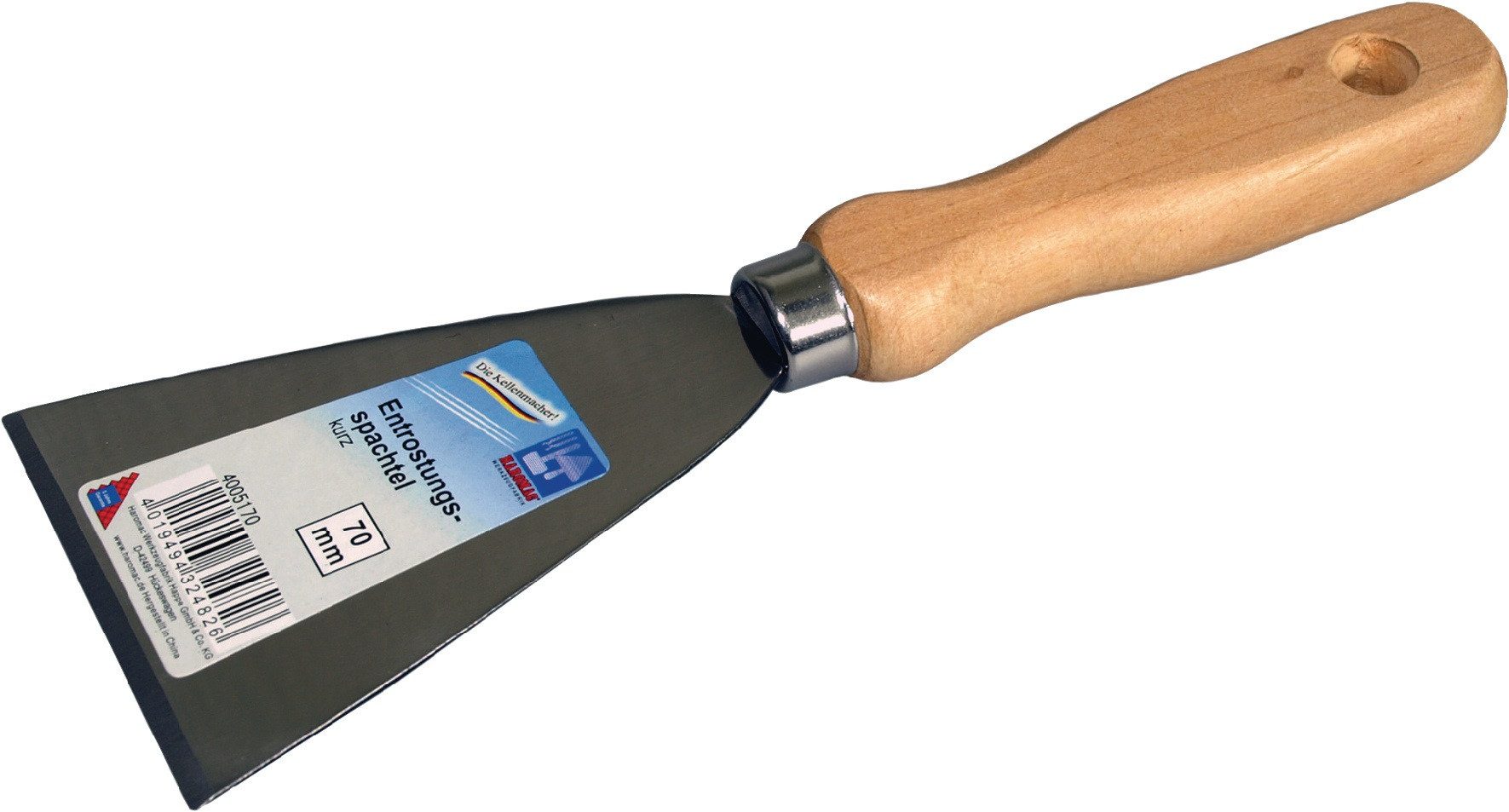 PROMAT Universalspachtel Entrostungsspachtel B.70mm fein pol.HO rd.