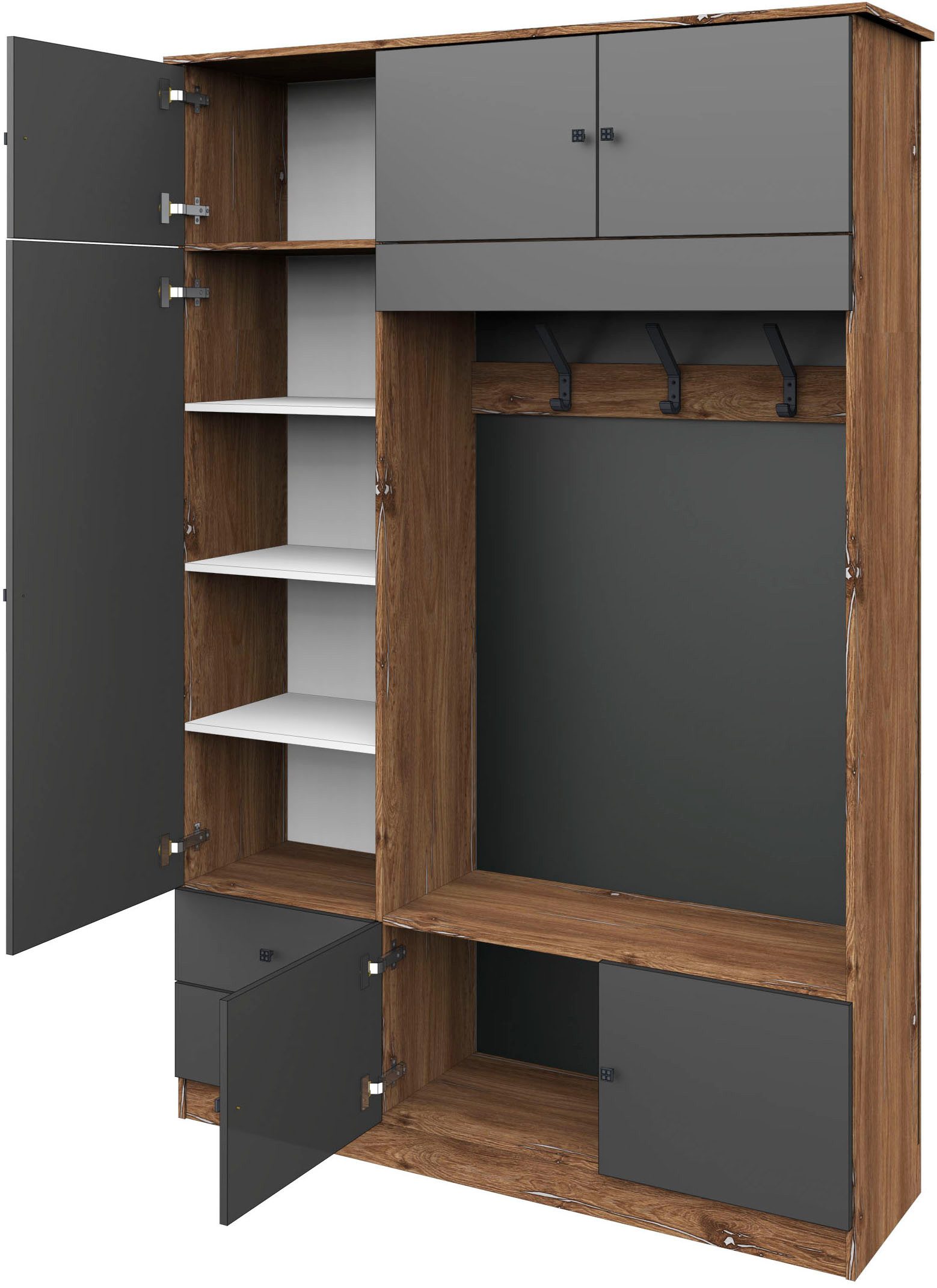 borchardt Möbel Garderobenschrank Kompakta Höhe 202 cm – Bild 4 von 4