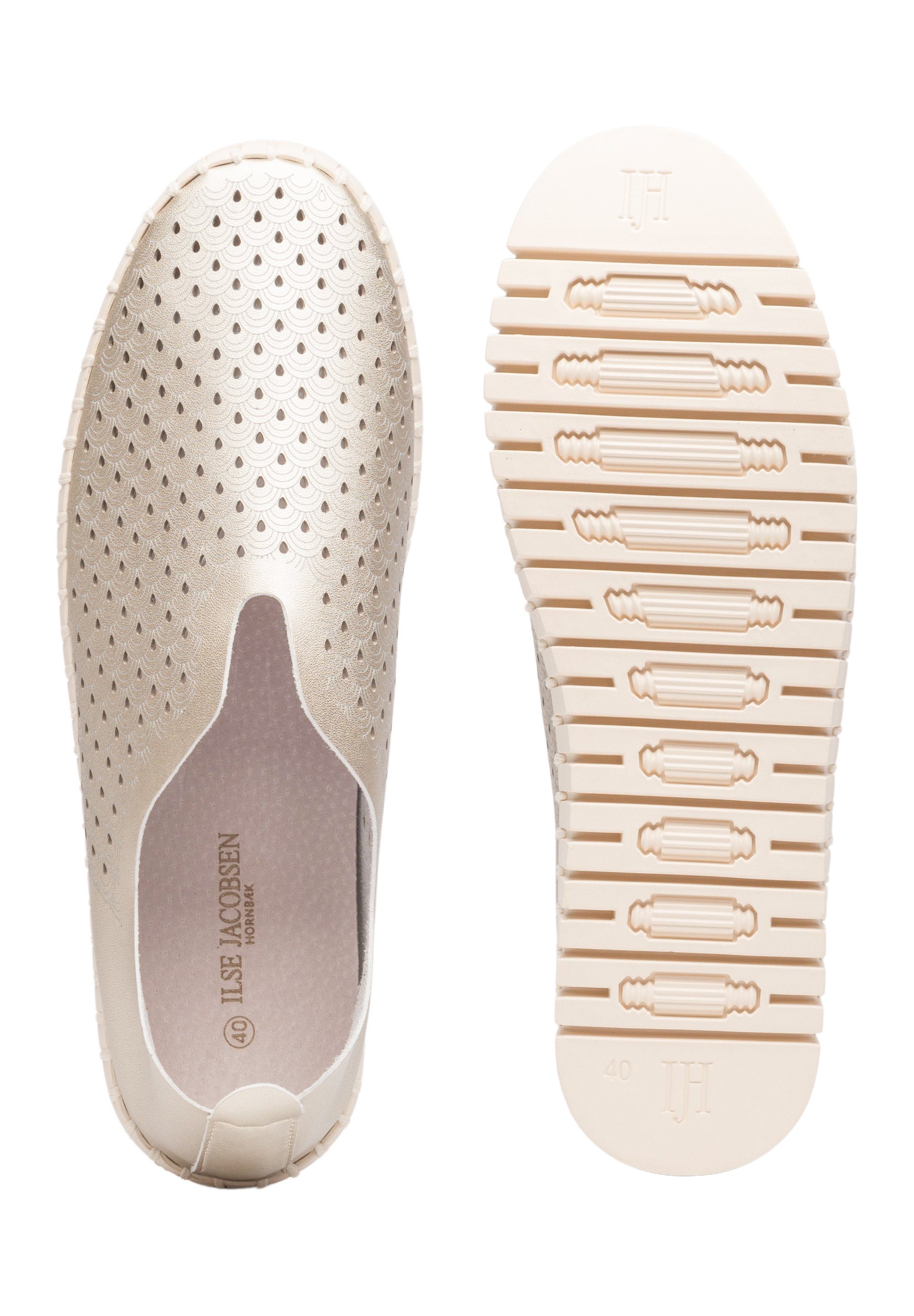 Ilse Jacobsen TULIP3576 Slipper Plateausohle, atmungsaktive Mikrofaser, hoher Tragekomfort