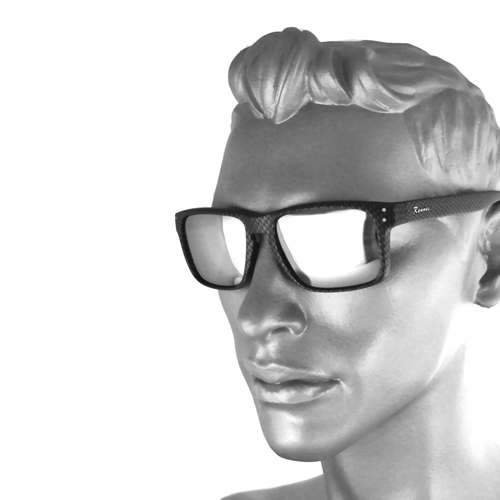 Rennec Sonnenbrille (Herren Motorsport Brille mit Brillenbeutel) Brille in günstig online kaufen