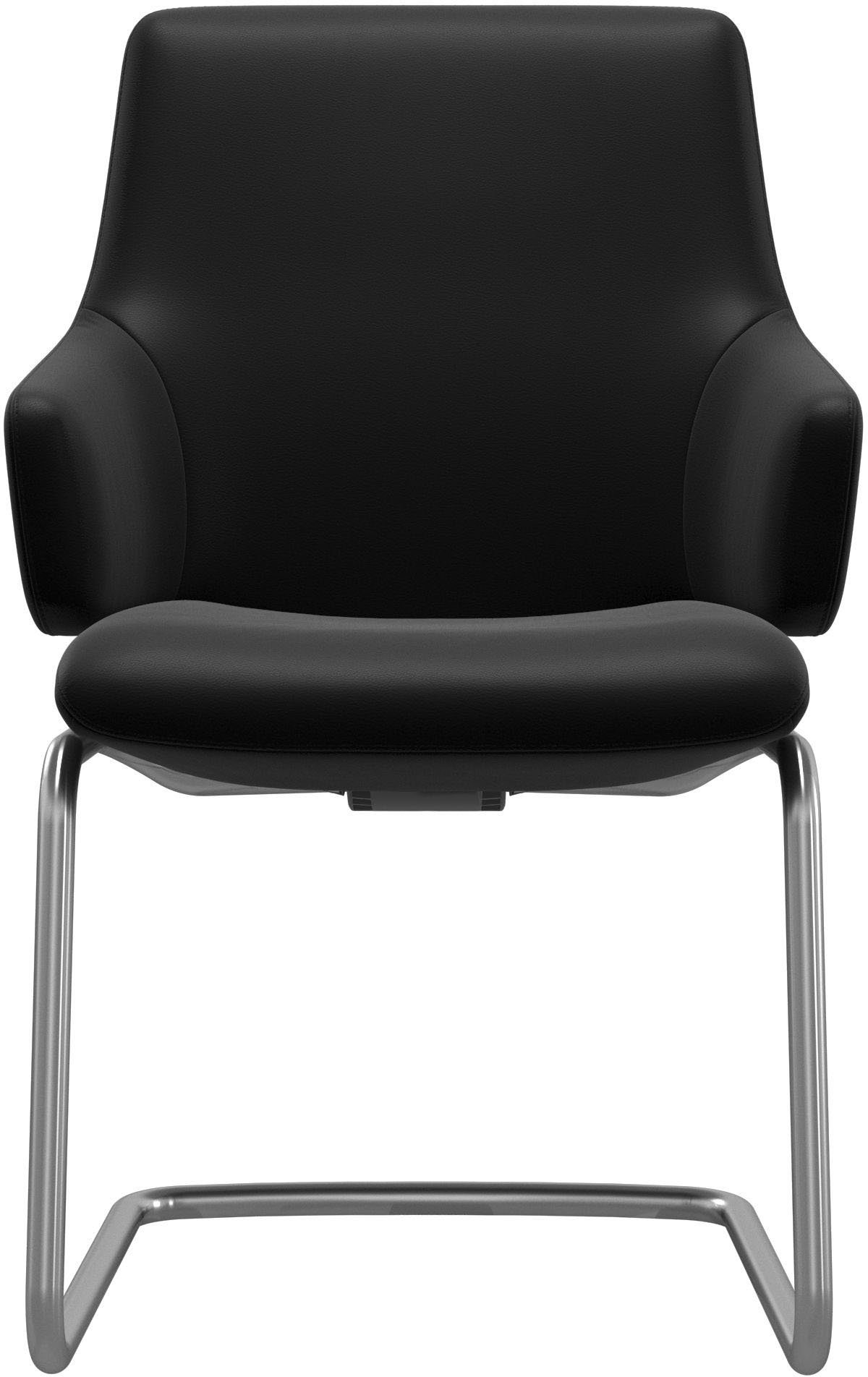 Stressless® Polsterstuhl Laurel, Low Back mit Armlehne, Größe L, mit Beinen aus Stahl in Chrom matt