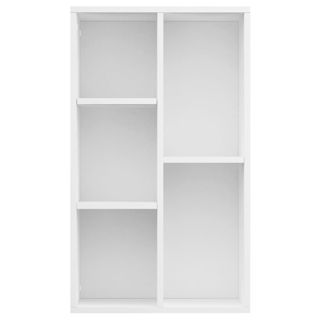 Holzwerkstoff, Bücherregal/Sideboard Weiß 50x25x80 vidaXL cm Bücherregal 1-tlg.