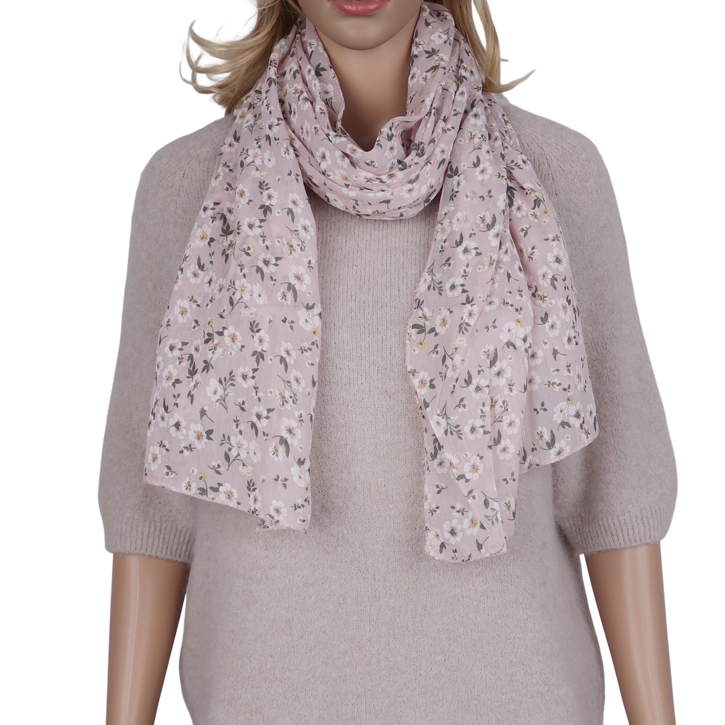 Modeschal Asymmetrischer Schal, Made in Italy 20% Seide 80% Baumwolle