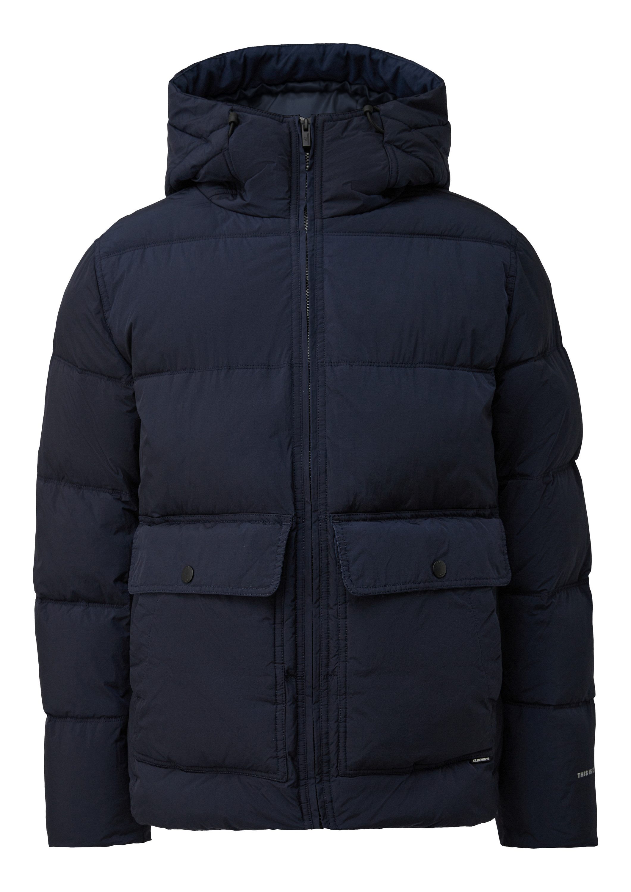 QS Winterjacke Outdoor-Jacke Pufferjacke in Crinkle-Nylon mit Waschoptik