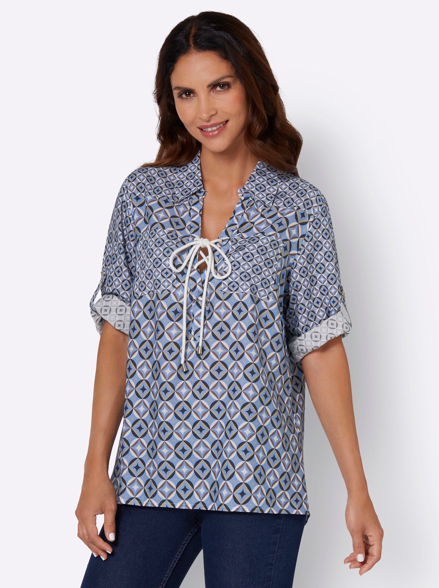 Witt Klassische Bluse Druckbluse