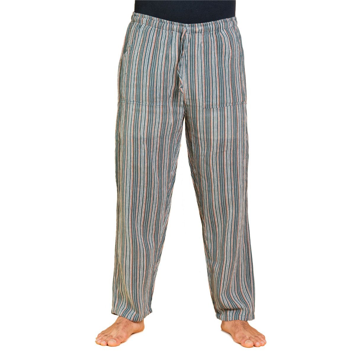 PANASIAM Stoffhose Handgewebte Baumwollhose 'K' in verschiedenen Designs Freizeithose leger geschnitten Sommerhose Relaxhose