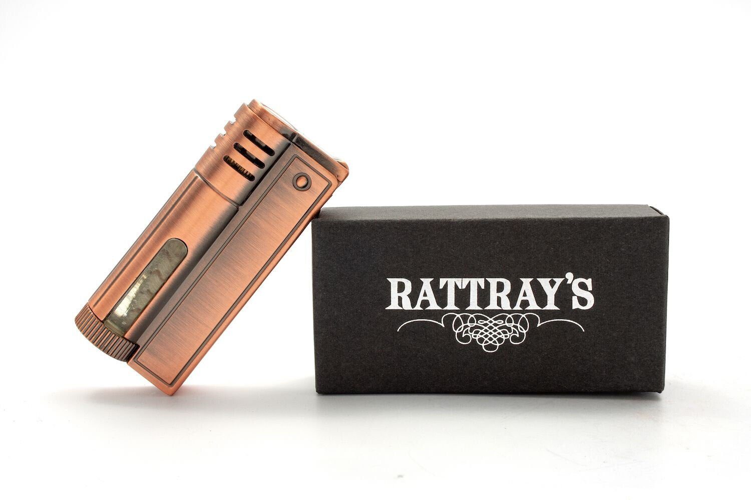 Feuerzeug Rattray's Feuerzeug Antik Rose Gold Vintage Punk Benzin Tank