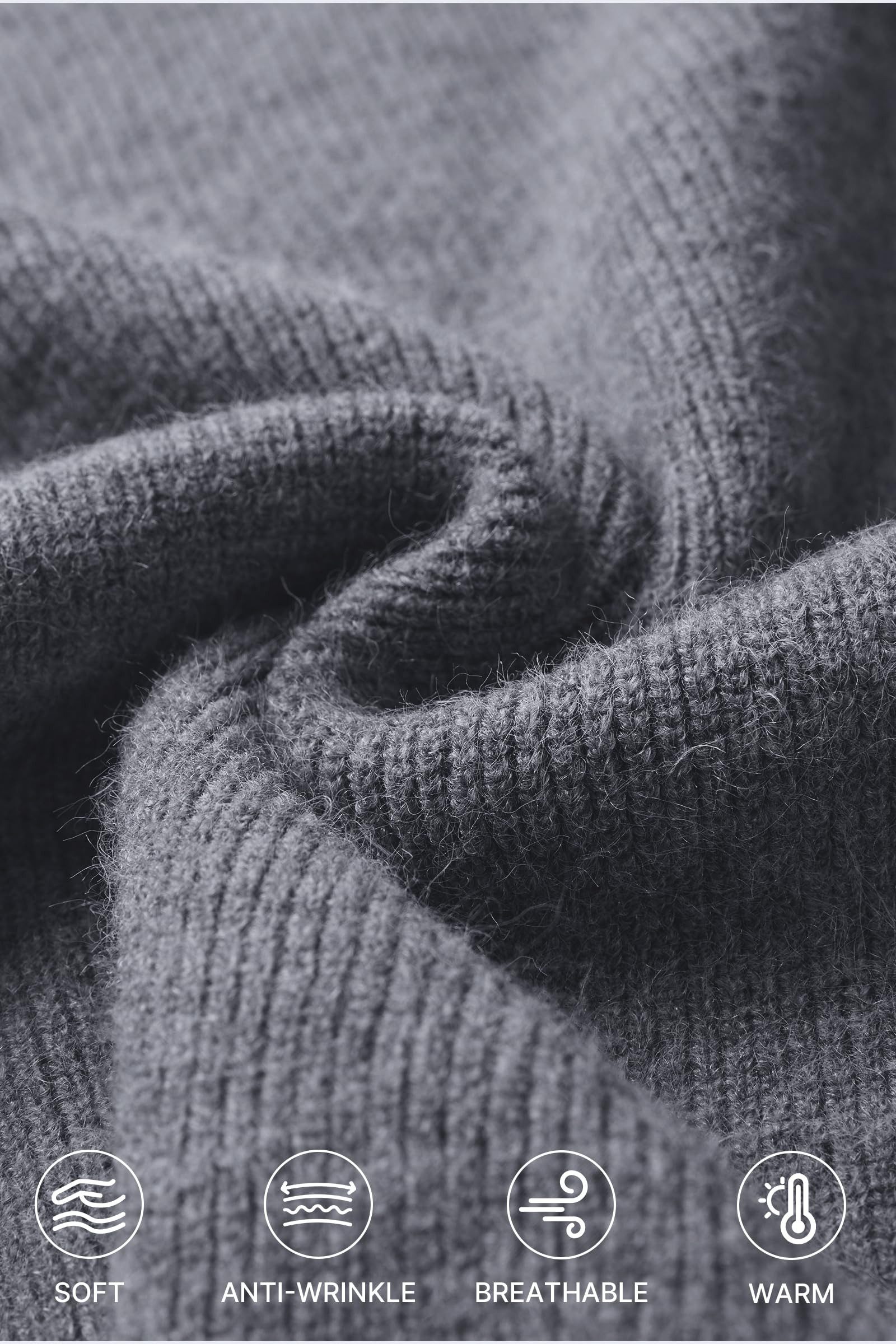 V-Ausschnitt-Pullover Damen-Pullover aus Wollmischung, Langärmliger Strickpullover