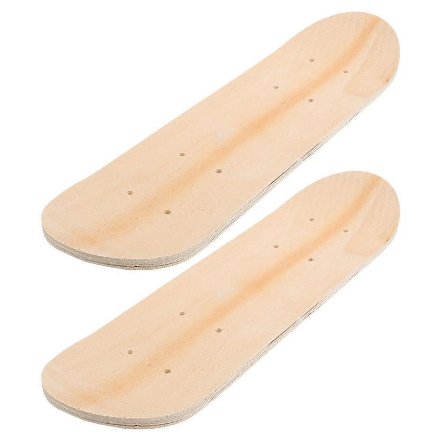 LuxusKollektion Skateboard Skateboard Holzbrett zum Bemalen 59x15cm 2 Stk (2-St)