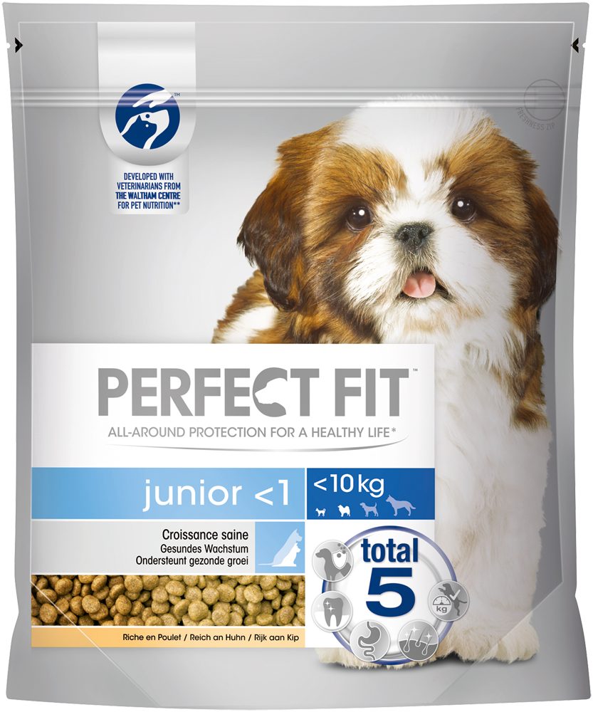 Perfect Fit PERFECT FIT™ Hund Beutel Junior <10kg XS/S mit Huhn 1,4kg, Trockenfutter für: Hunde
