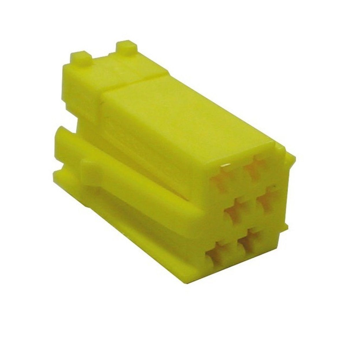Leer-Gehäuse Mini-Iso 6-Pol AIV Mini-ISO-Stecker 6-Polig Auto-Adapter, 10 Gelb