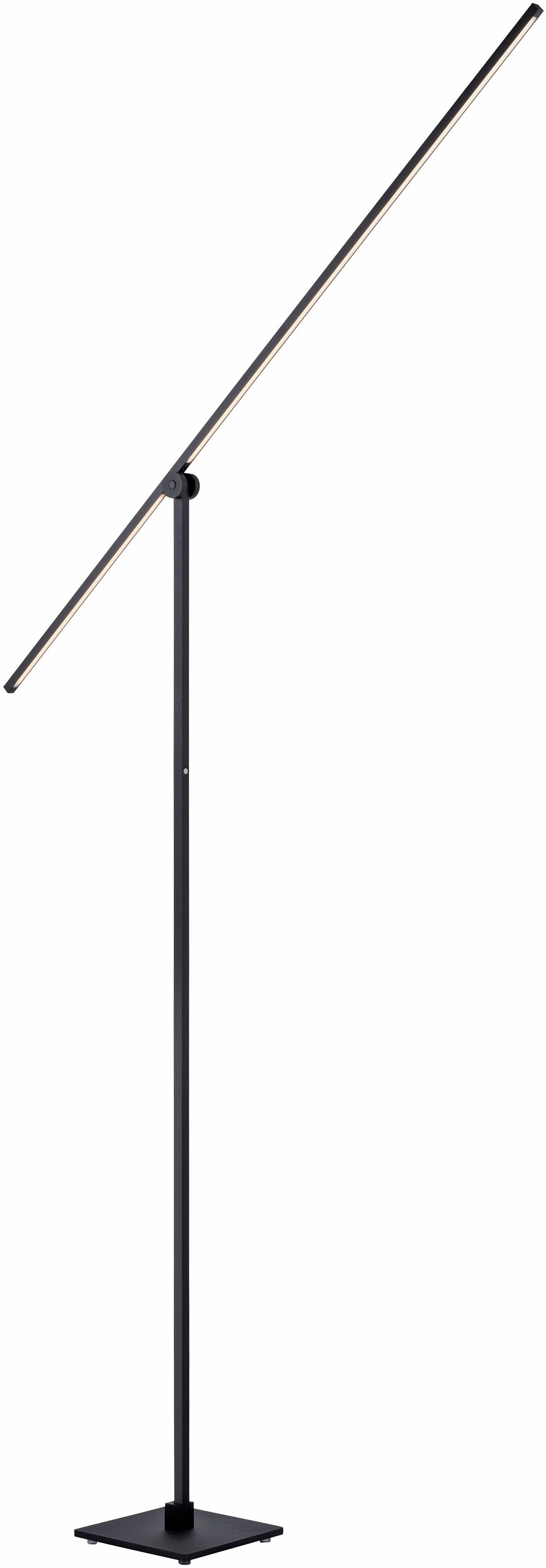 Neuhaus PURE LED Stehlampe PURE Grafo, LED fest integriert, Warmweiß, 3-Stufen Touchdimmer (20%-50%-100), Lesearm schwenkbar