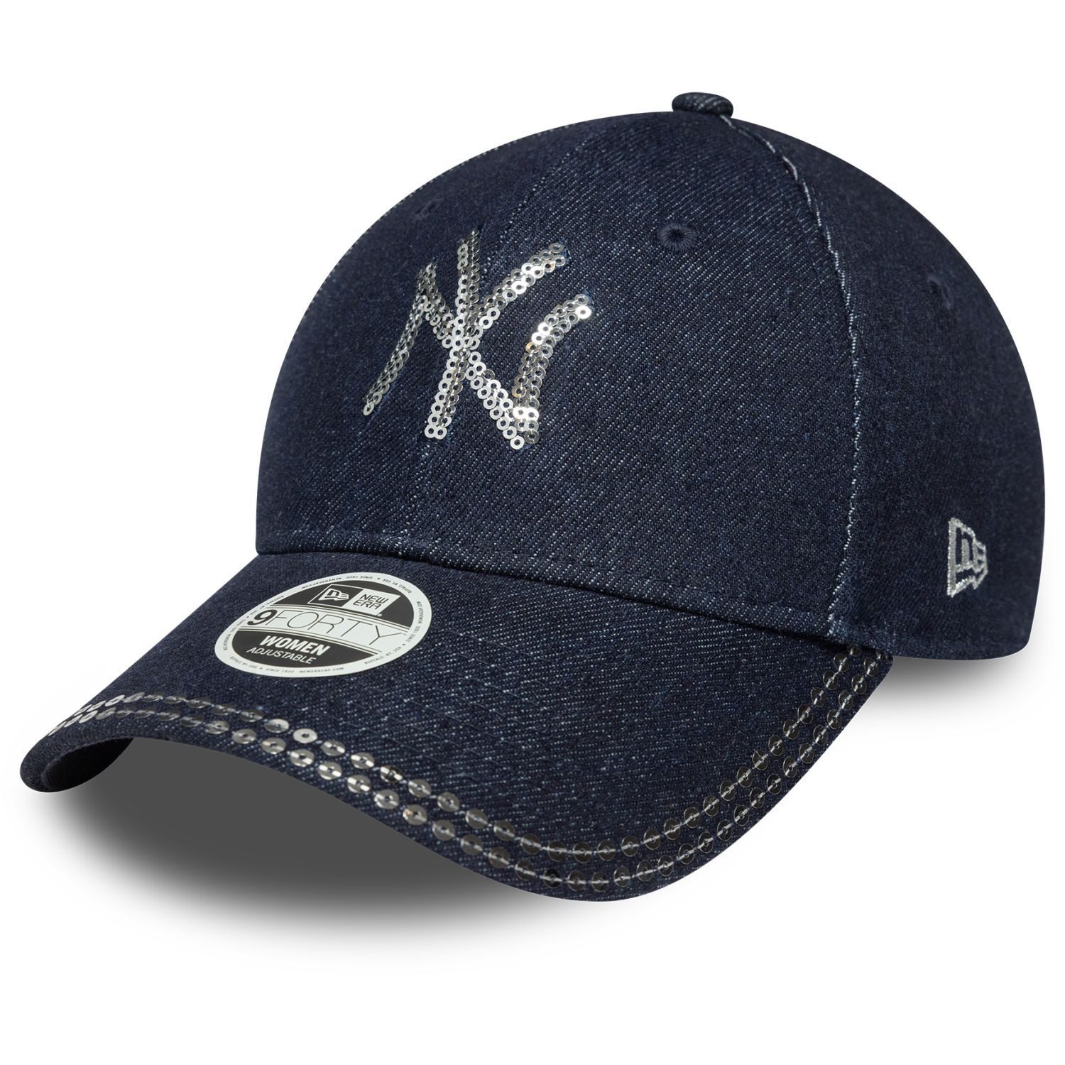 Baseball Cap 9Forty SEQUIN New York Yankees denim