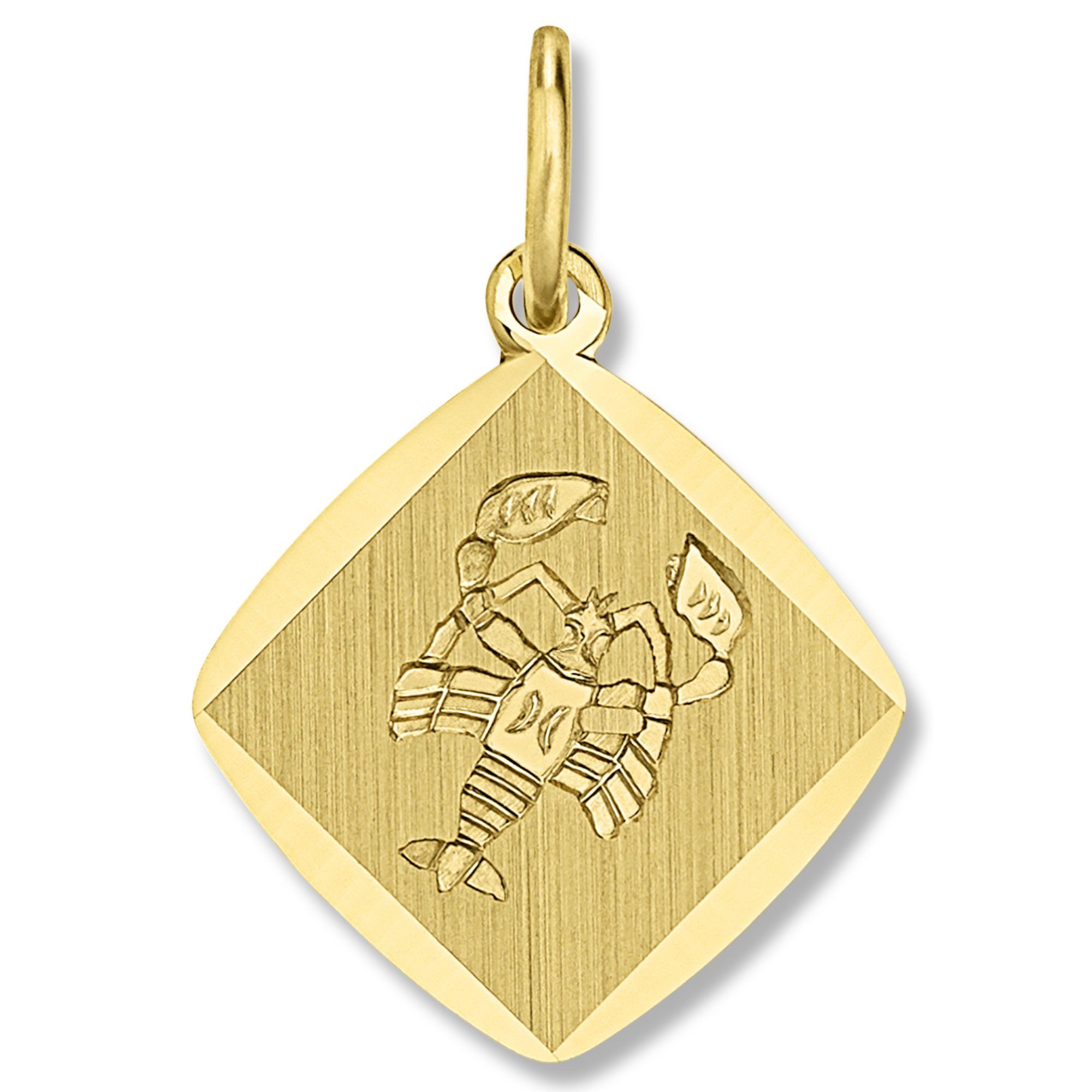 ONE ELEMENT Sternzeichenanhänger Sternzeichen Anhänger aus 333 Gelbgold