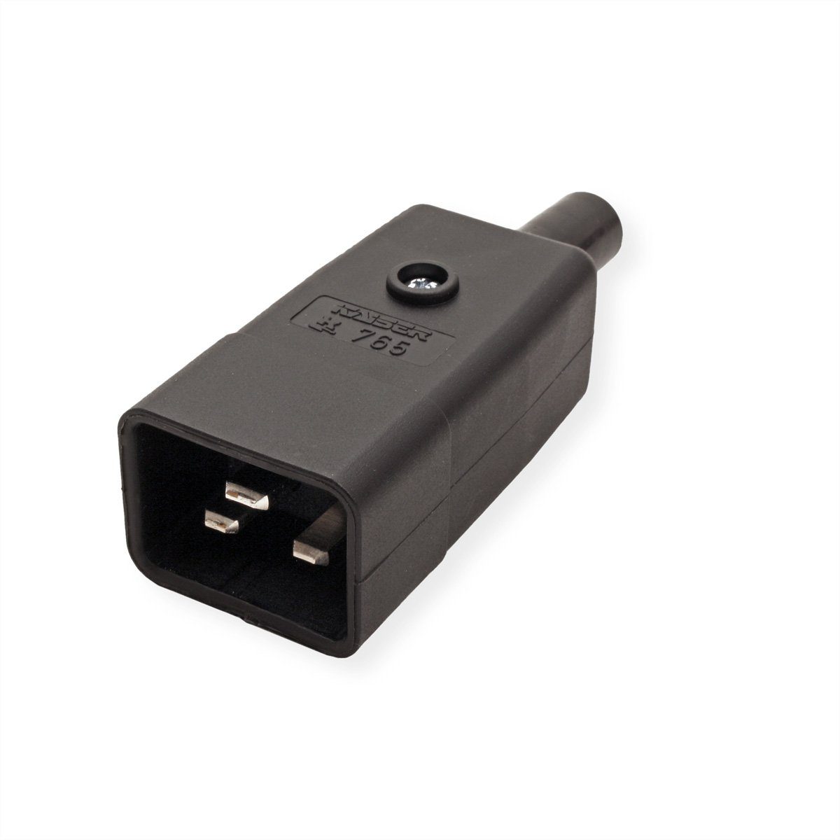 Bachmann Kaltgerätestecker IEC320 C20 16A/250VAC Stromadapter, Schraubanschluß, 915.175