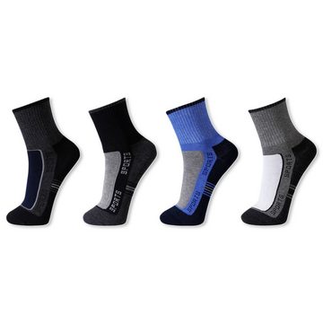 TEXEMP Sportsocken 6, 12 Paar Sport Socken Tennis Herren Damen Kurzsocken Baumwolle (Packung, 6-Paar)