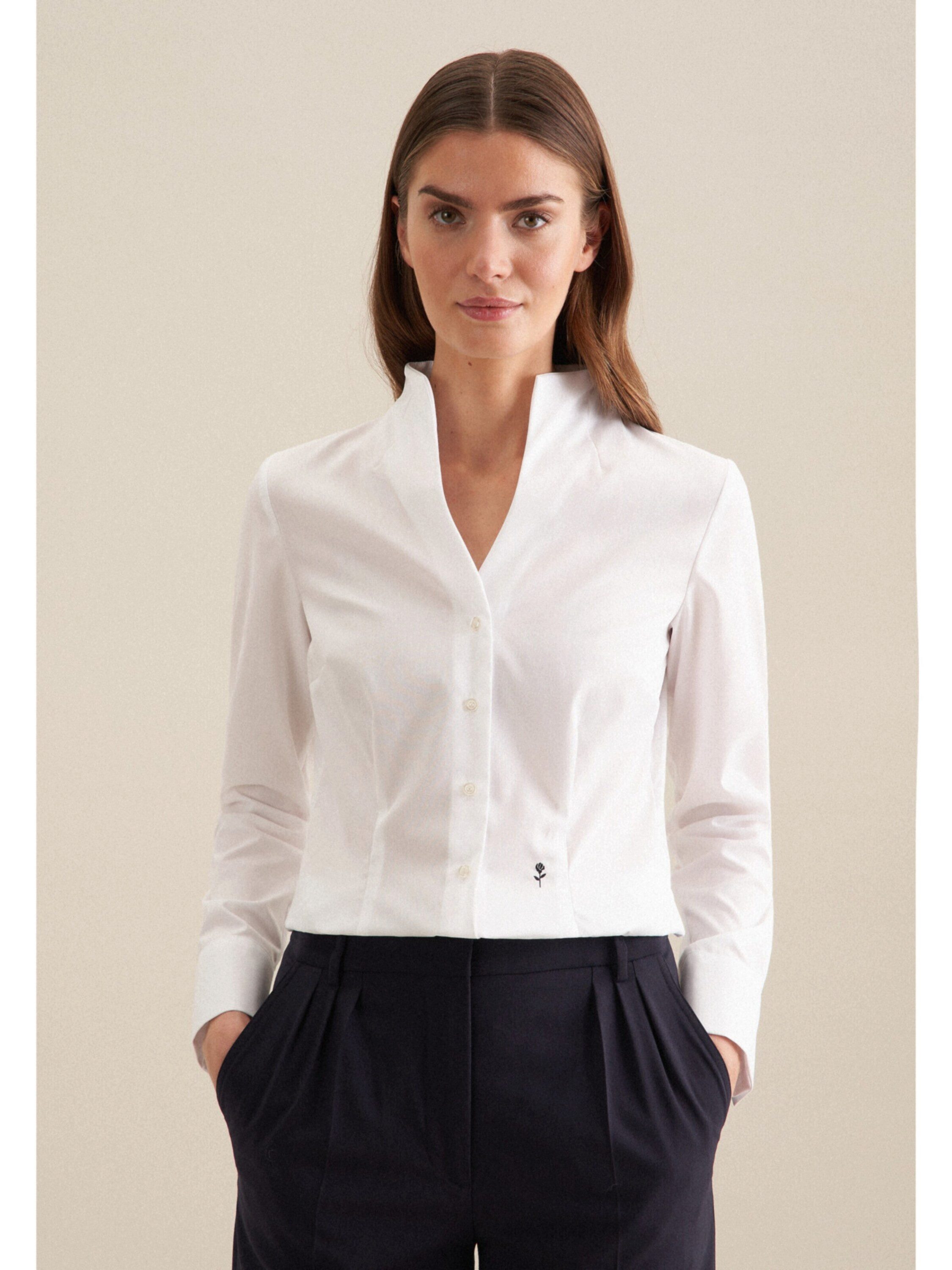 seidensticker Langarmbluse (1-tlg) Plain/ohne Details günstig online kaufen