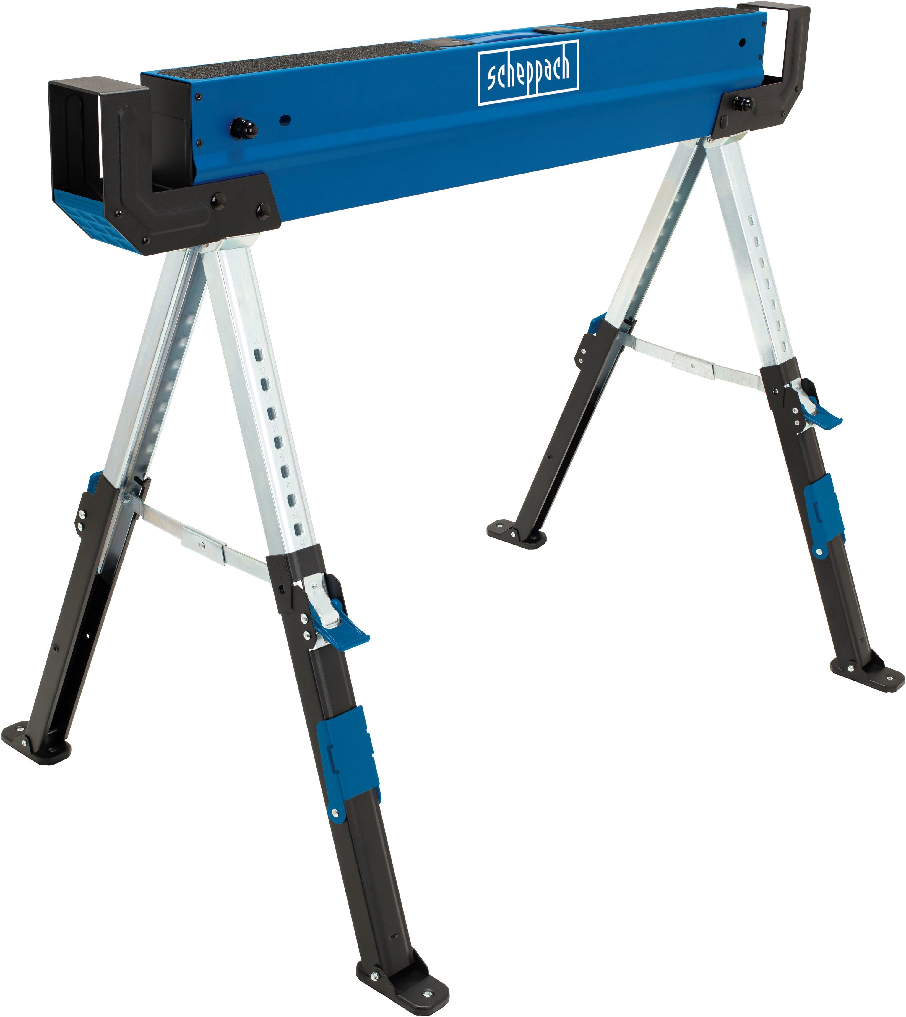 Scheppach Sägebock MWB 600, 589 kg max. Belastbarkeit, 2 Stück, 61,8-82 cm Höhe, je 589 kg Traglast