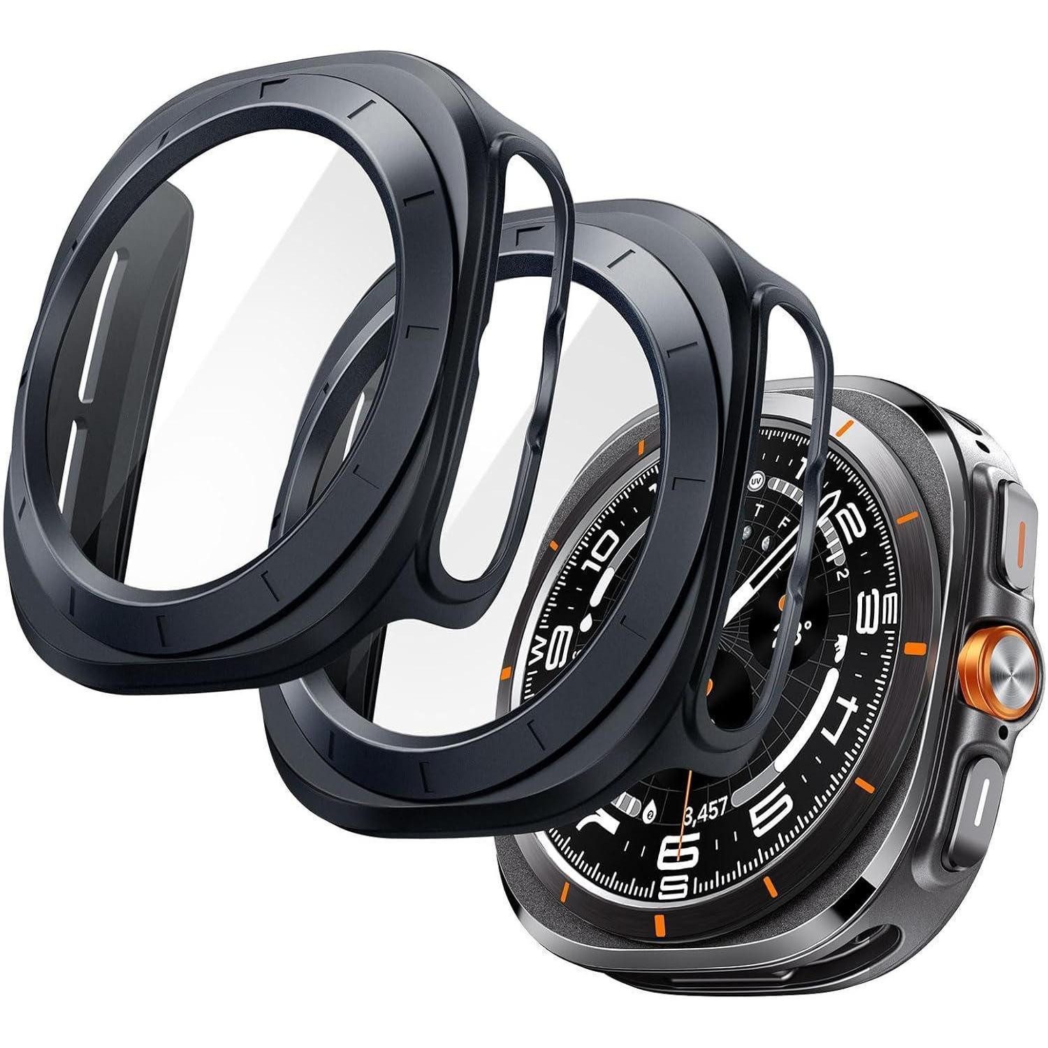 LuxusKollektion Smartwatch-Hülle Schutzhülle mit Gehärtetem Glas für Samsung Galaxy Watch Ultra