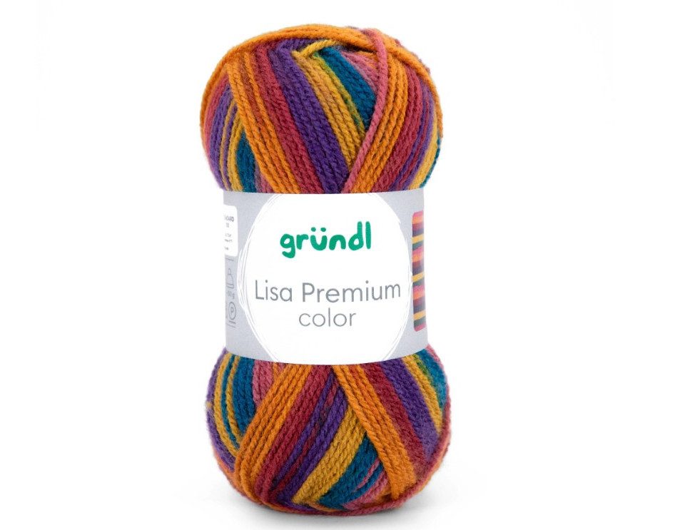 Gründl Bastelnaturmaterial Gründl Wolle Lisa Premium color 50 g