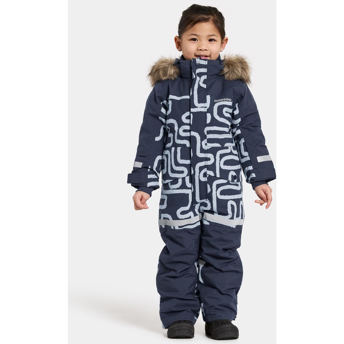 Didriksons Schneeoverall Bjärven PR K COV 2 Funktionaler Kinderoverall für Outdoor-Aktivitäten mit wasser- und