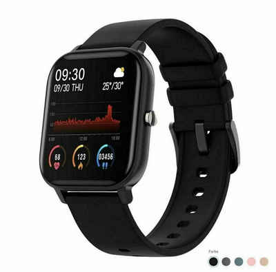 MAVURA GoSmartwatch Pro Smartwatch Bluetooth Fitnesstracker Fitness Armband Smartwatch für Android und Apple IPhone iOS Samsung Huawei HTC Xiaomi, Armbanduhr wasserdicht Herren & Damen