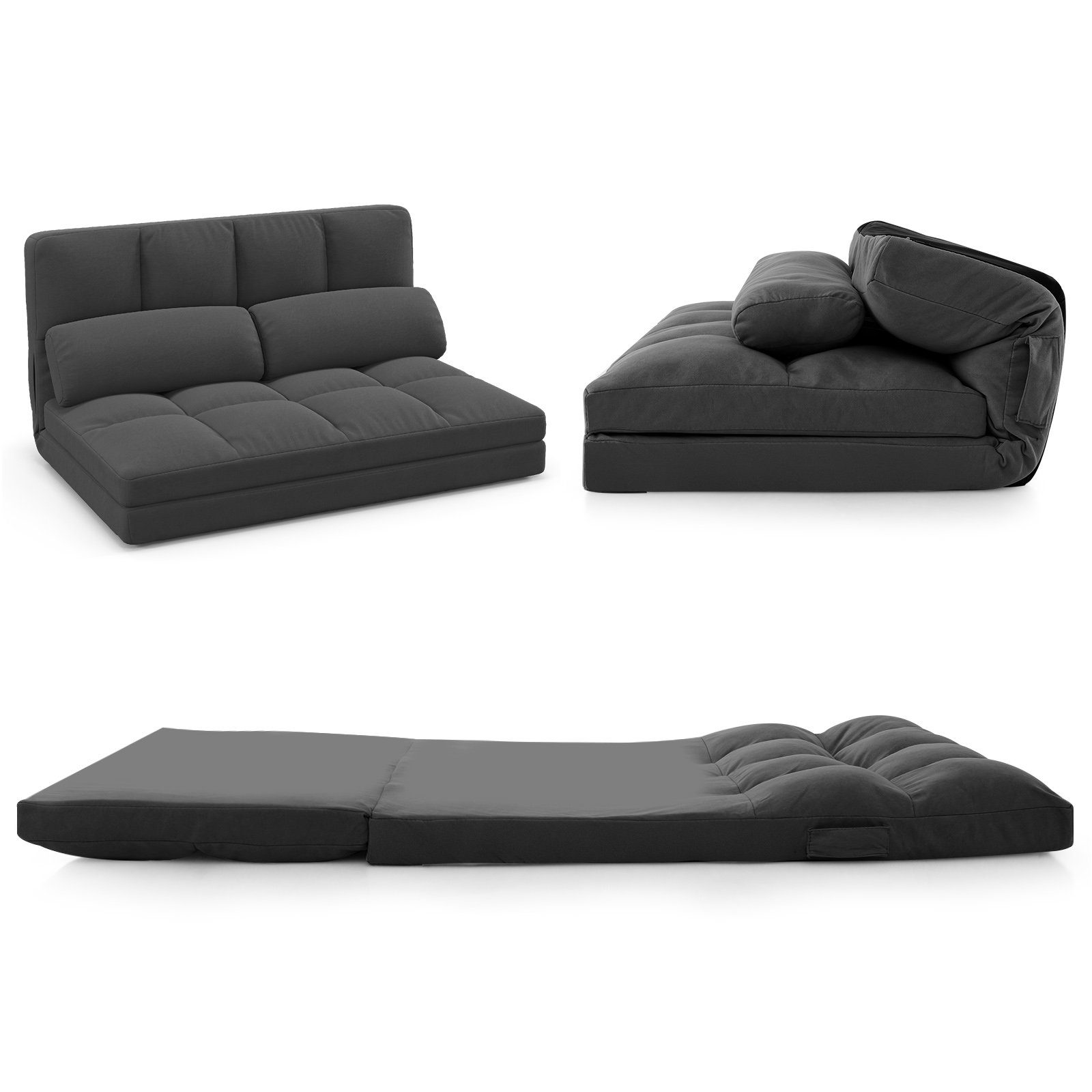 Modulares Schlafsofa 87 Zoll - Umwandelbare Futon Couch Für Wohnzimmer