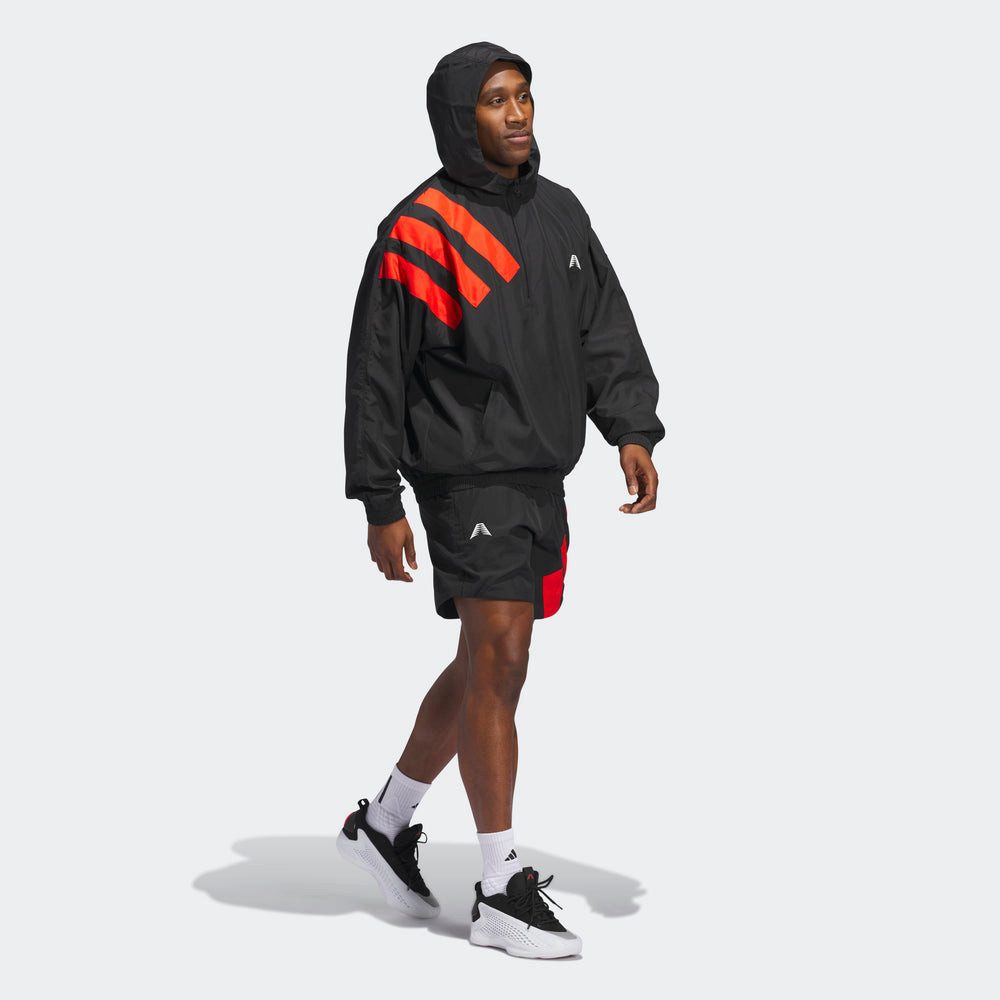 adidas Originals Windbreaker Anthony Edwards Anorak Pullover - Black